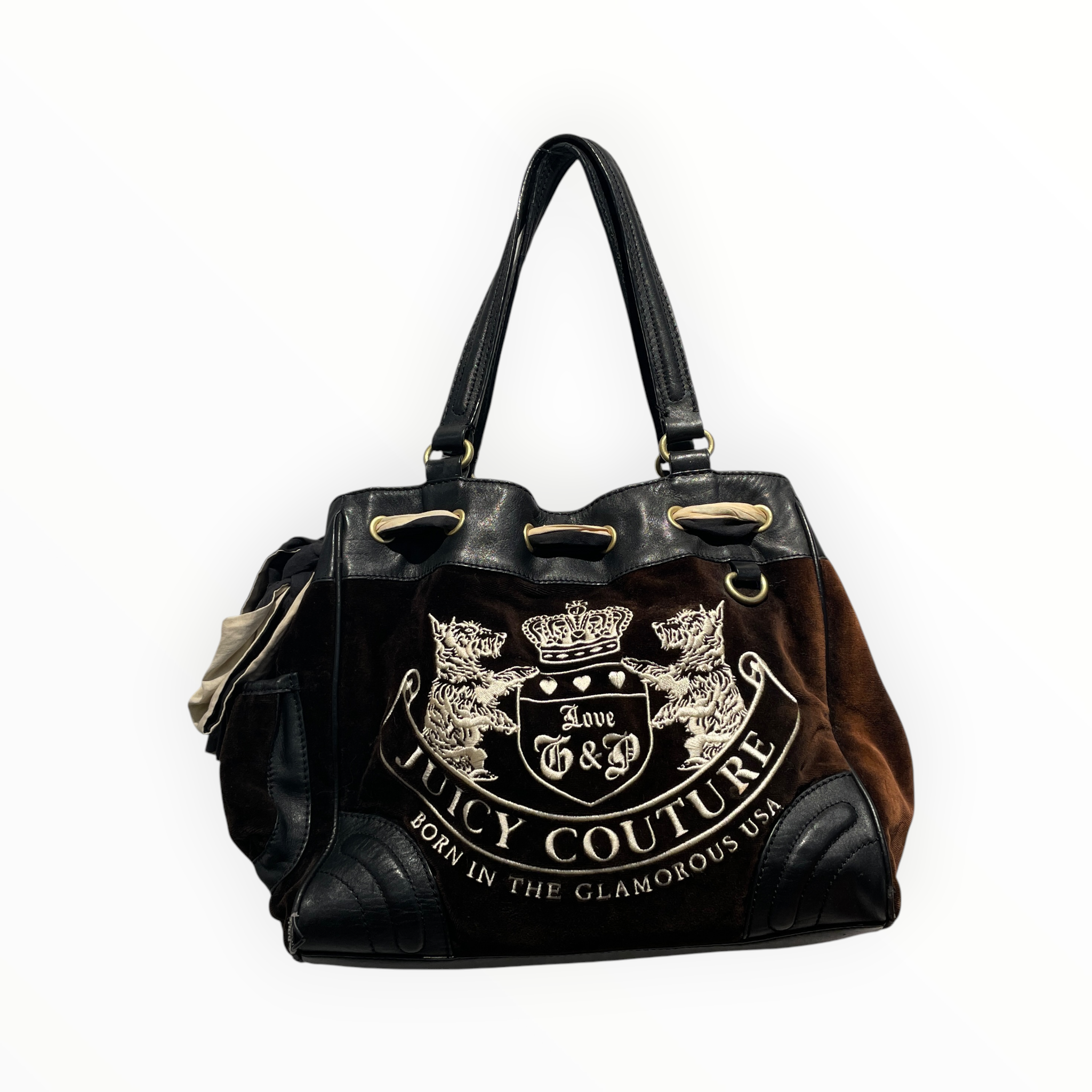 JUICY COUTURE/Hand Bag/Graphic/Cotton/BRW/VINTAGE HANDBAG view 1