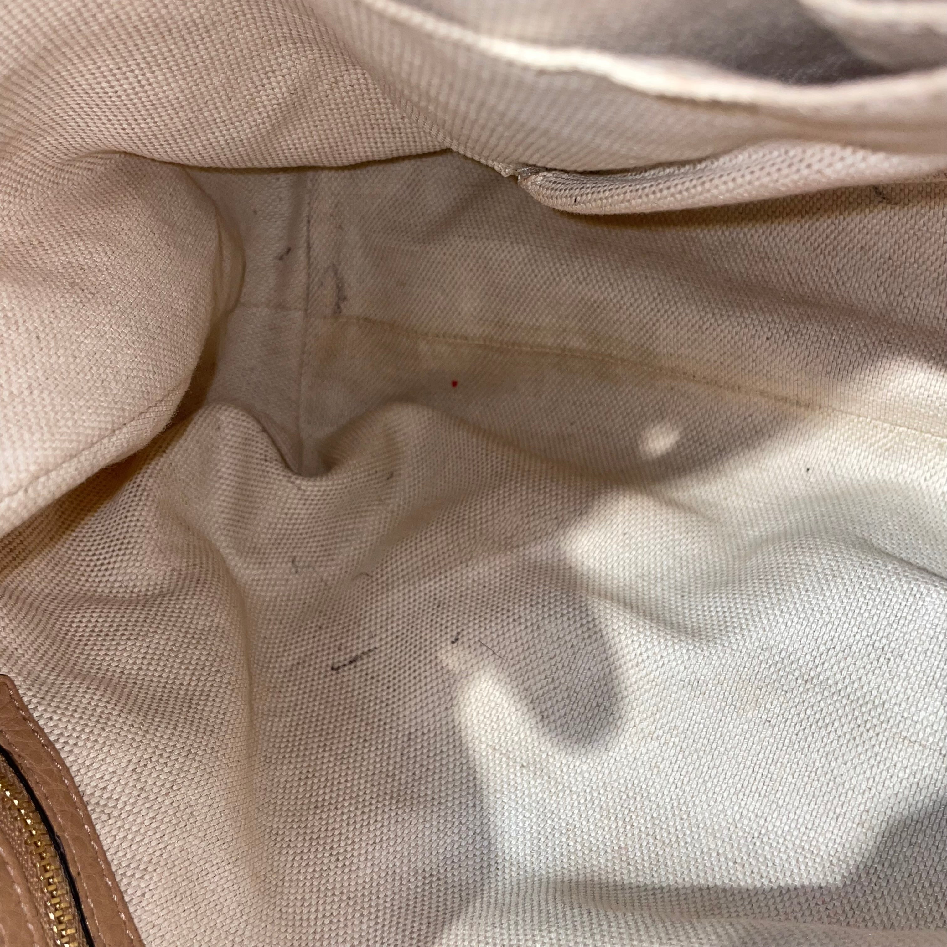 GUCCI/Hand Bag/Cotton/CRM/GOLD CHAIN view 4