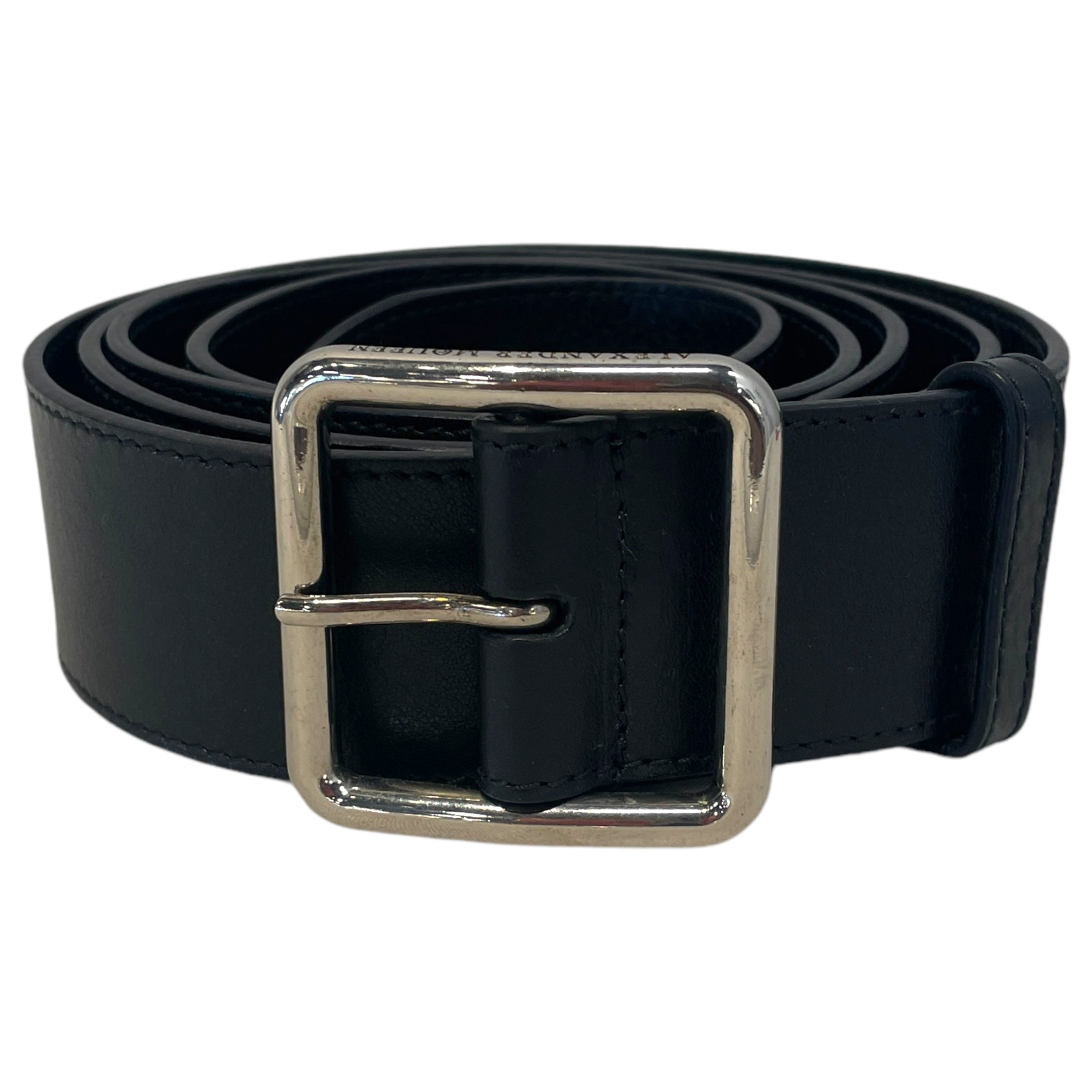 Alexander McQueen/Belt/M/Leather/BLK/492627 501523 Long Belt 75cm view 1