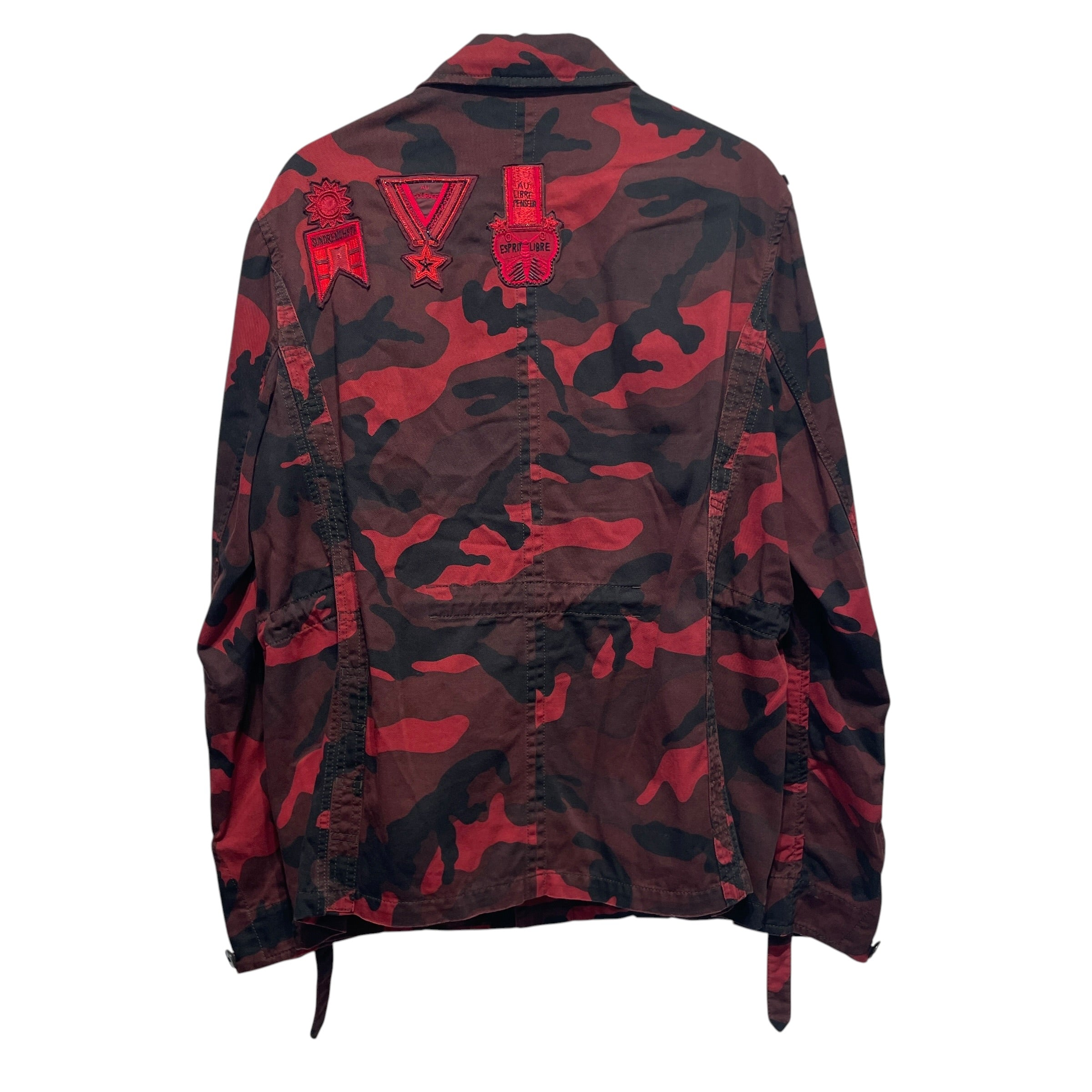 VALENTINO/Jacket/54/Cotton/RED/Plaid/CAMO MILITARY JACKET view 2