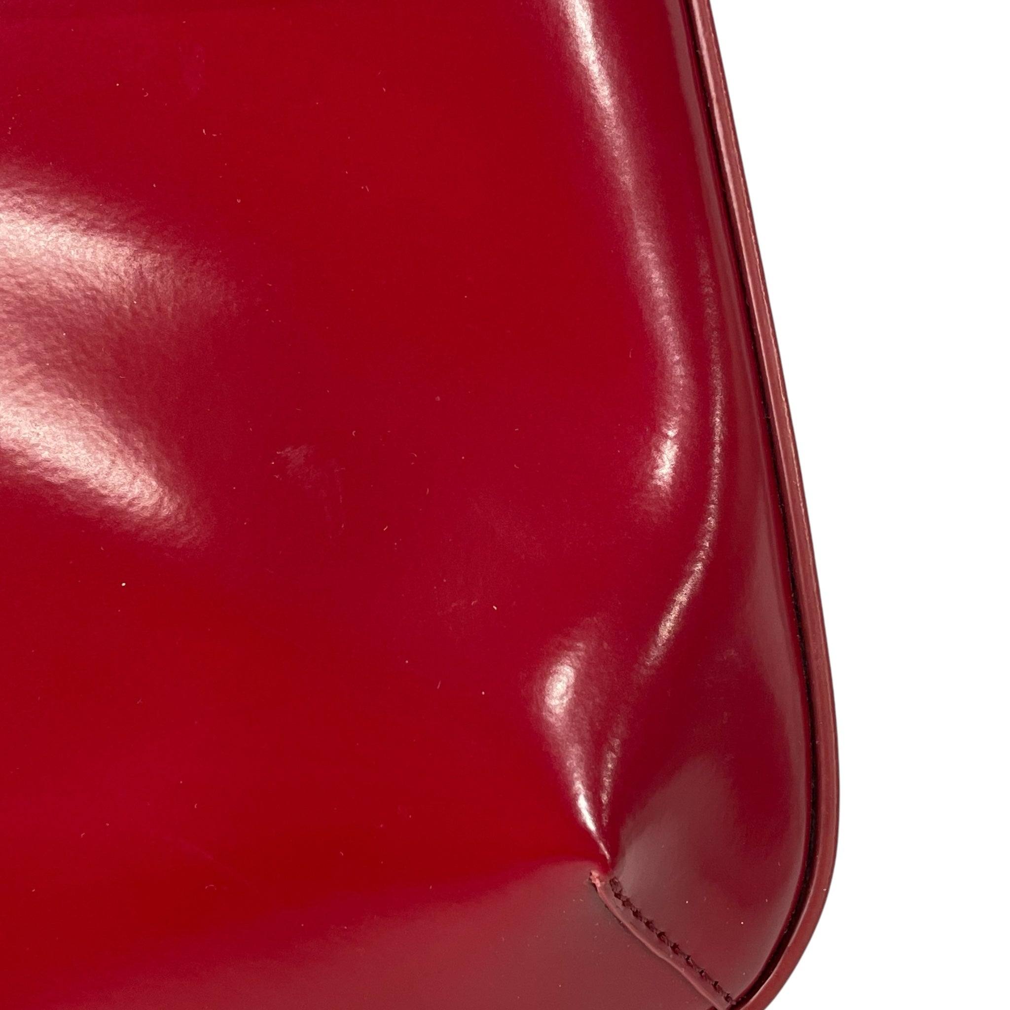 COURREGES/Hand Bag/Leather/RED/SLEEK SHINY view 5