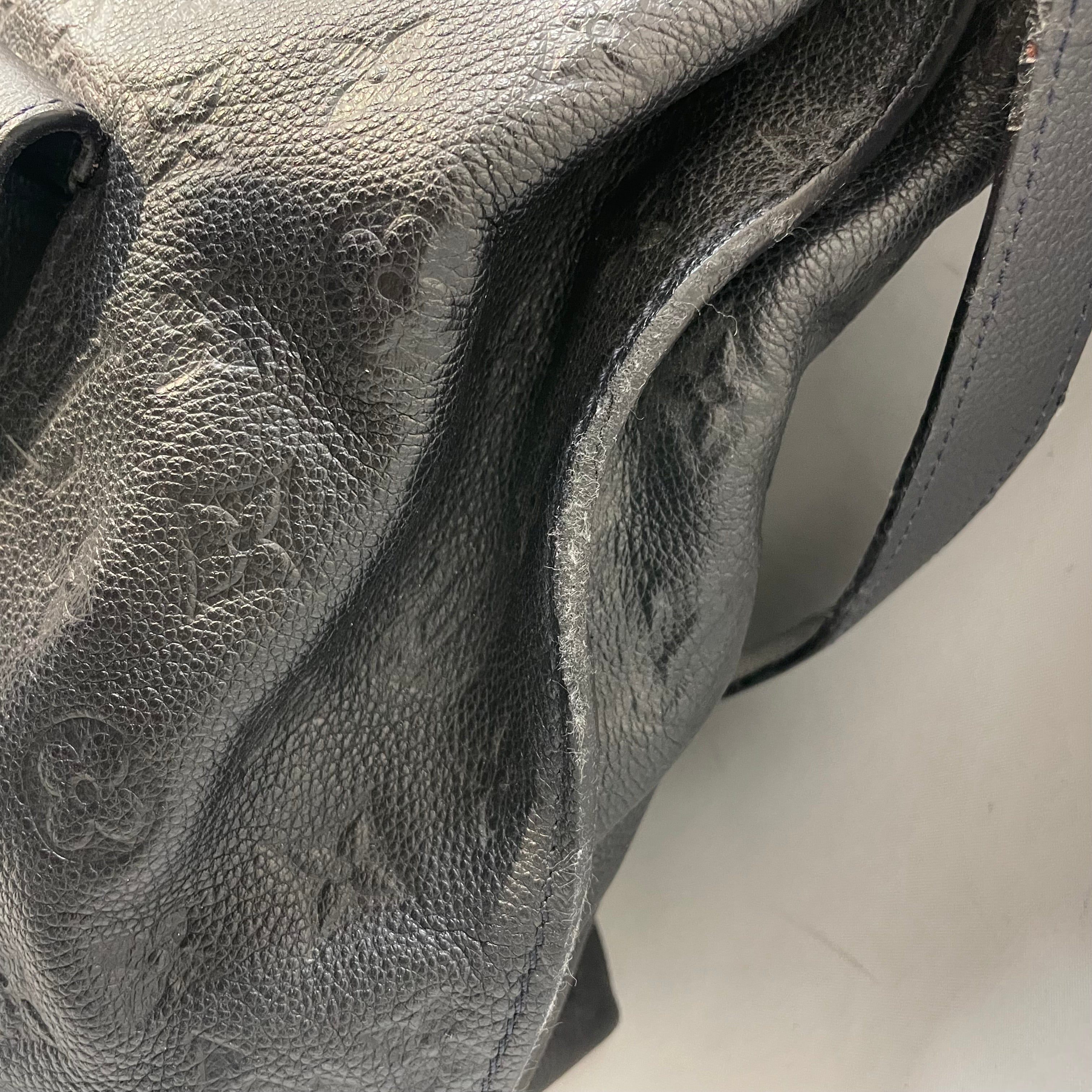 LOUIS VUITTON/Cross Body Bag/Monogram/Leather/NVY/Metis Hobo view 8