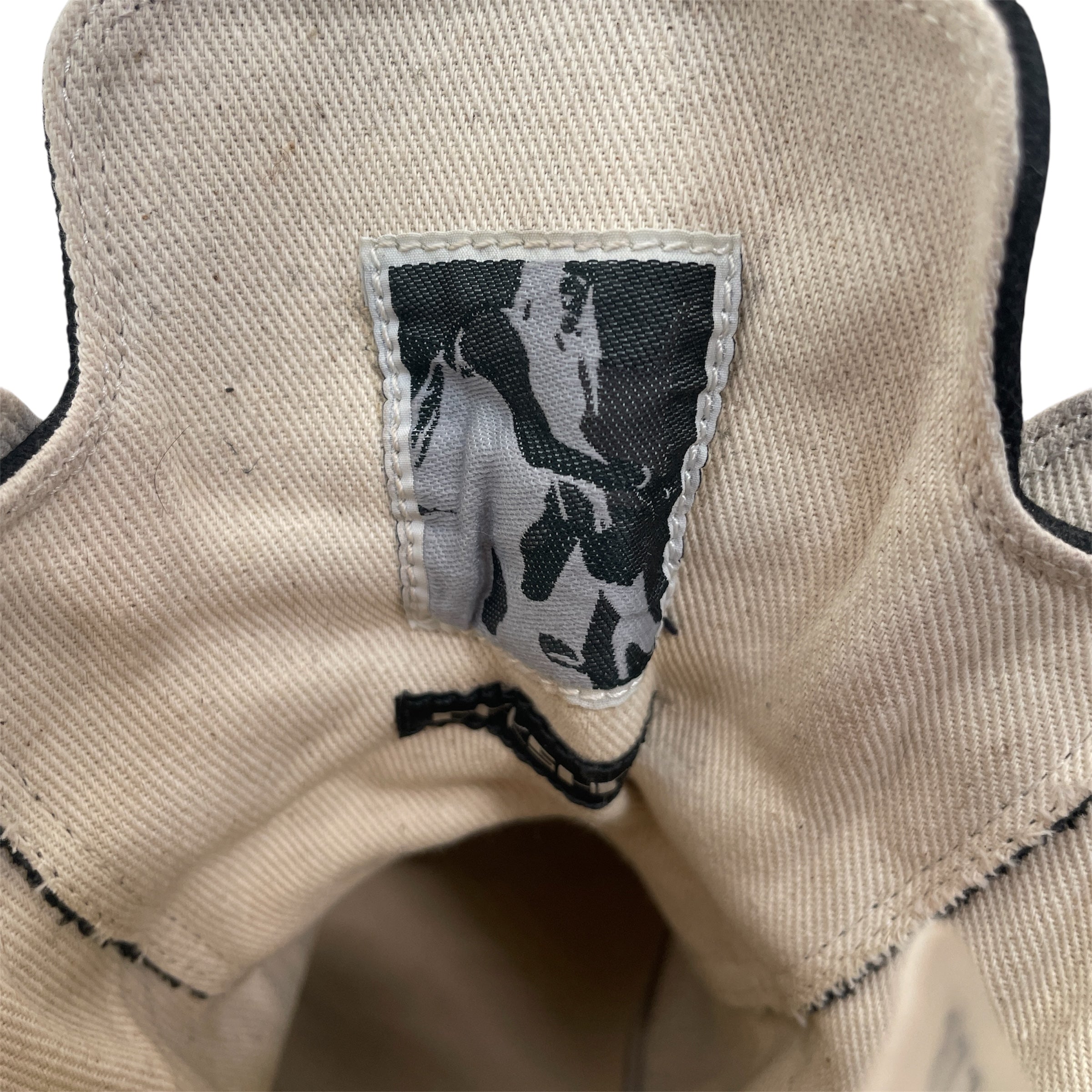 RICK OWENS DRKSHDW/Hi-Sneakers/US 7/Plain/Others/BLK/Abstract Sneaker view 4