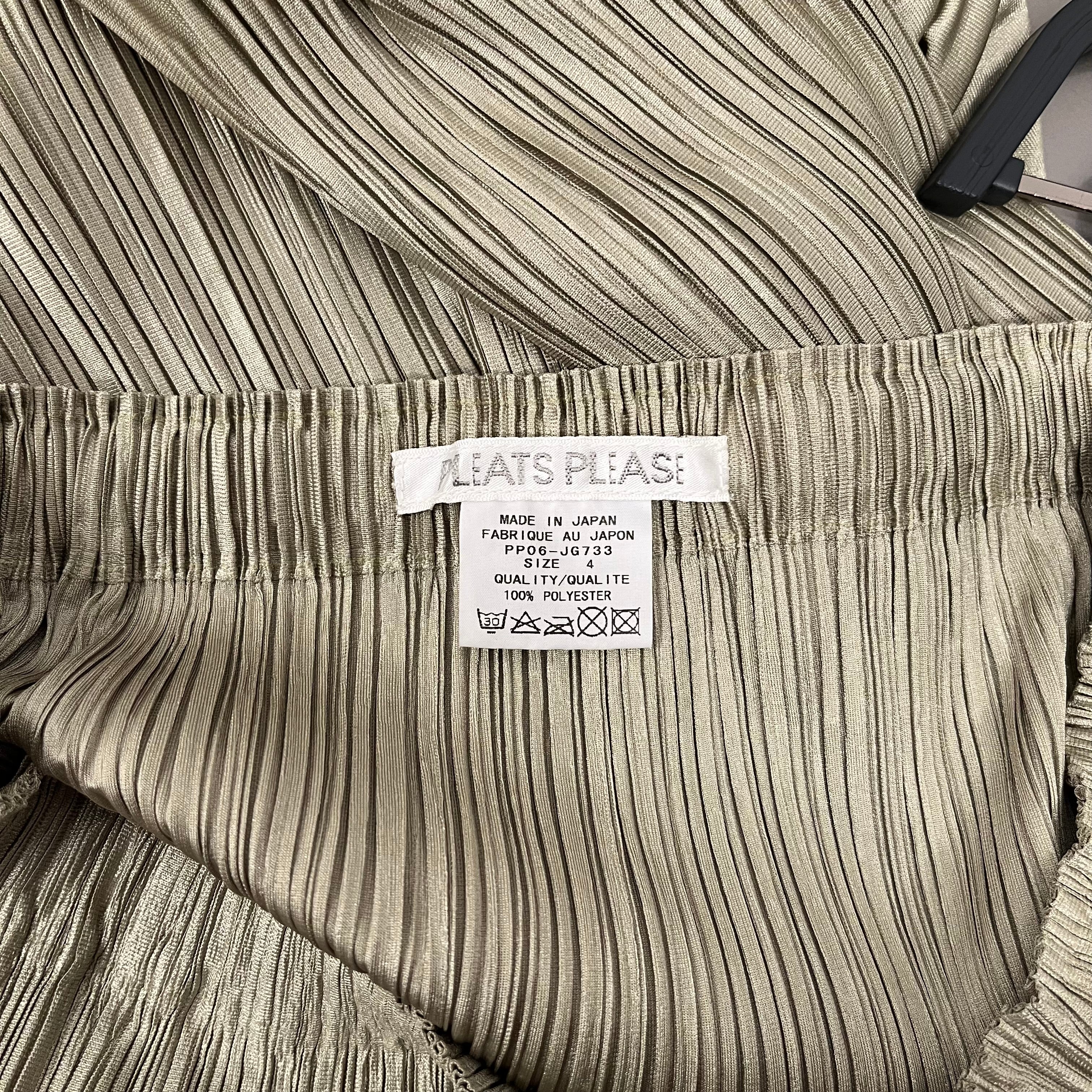 PLEATS PLEASE ISSEY MIYAKE/Long Skirt/4/Polyester/KHK/PP06-JG733 view 3