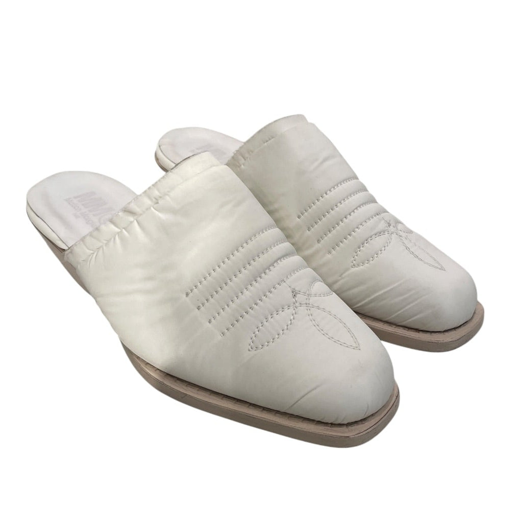 MM6/Heels/EU 37/WHT/PADDED WESTERN MULE view 1