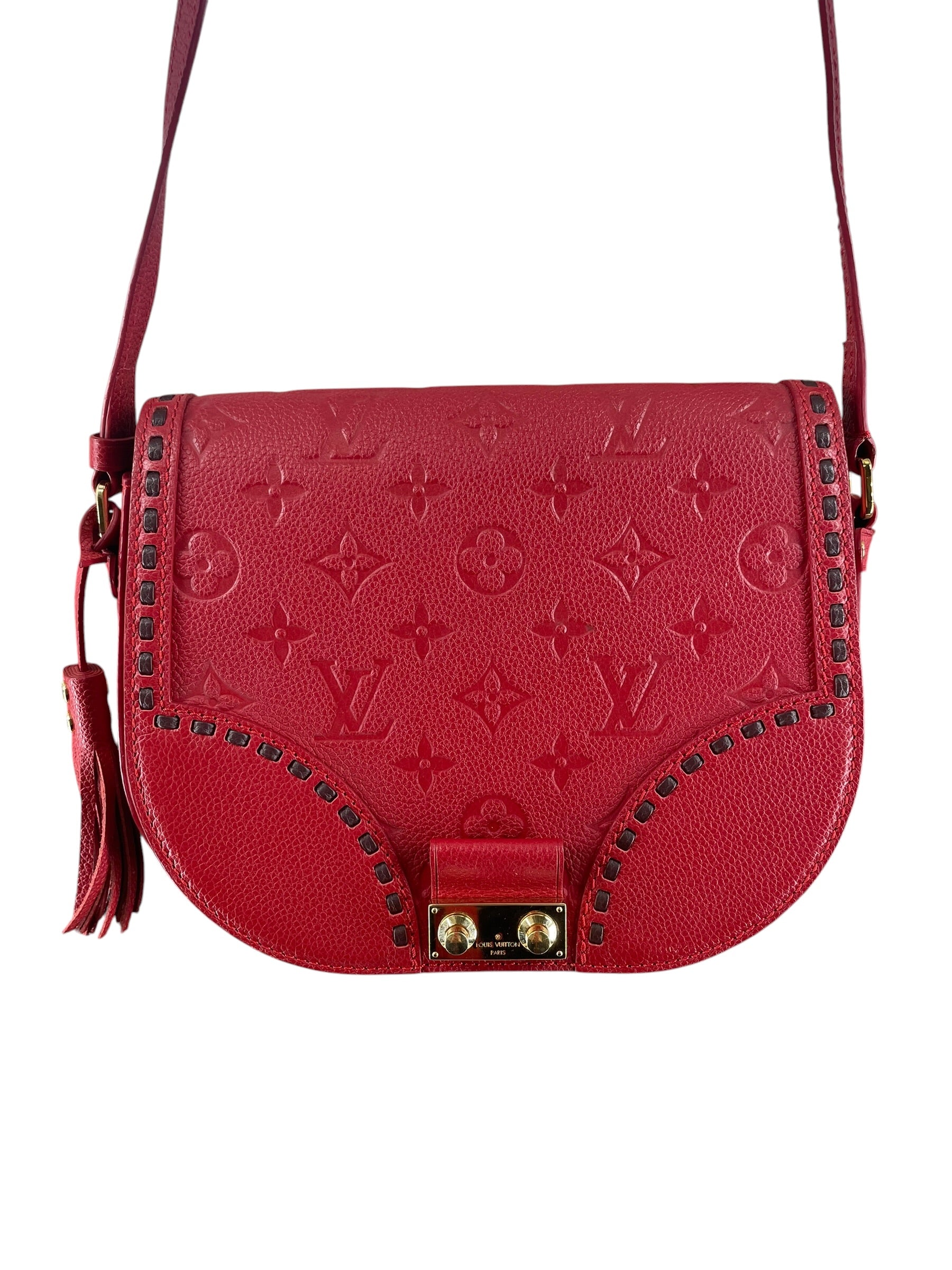LOUIS VUITTON/Hand Bag/Monogram/Leather/RED/EMPREINTE JUNOT CROSSBODY view 4