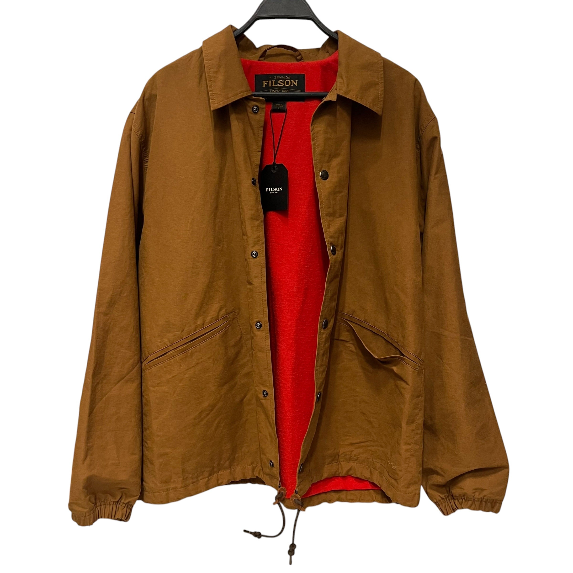 FILSON/Windbreaker/L/Cotton/CML/dry wax windbreaker view 2