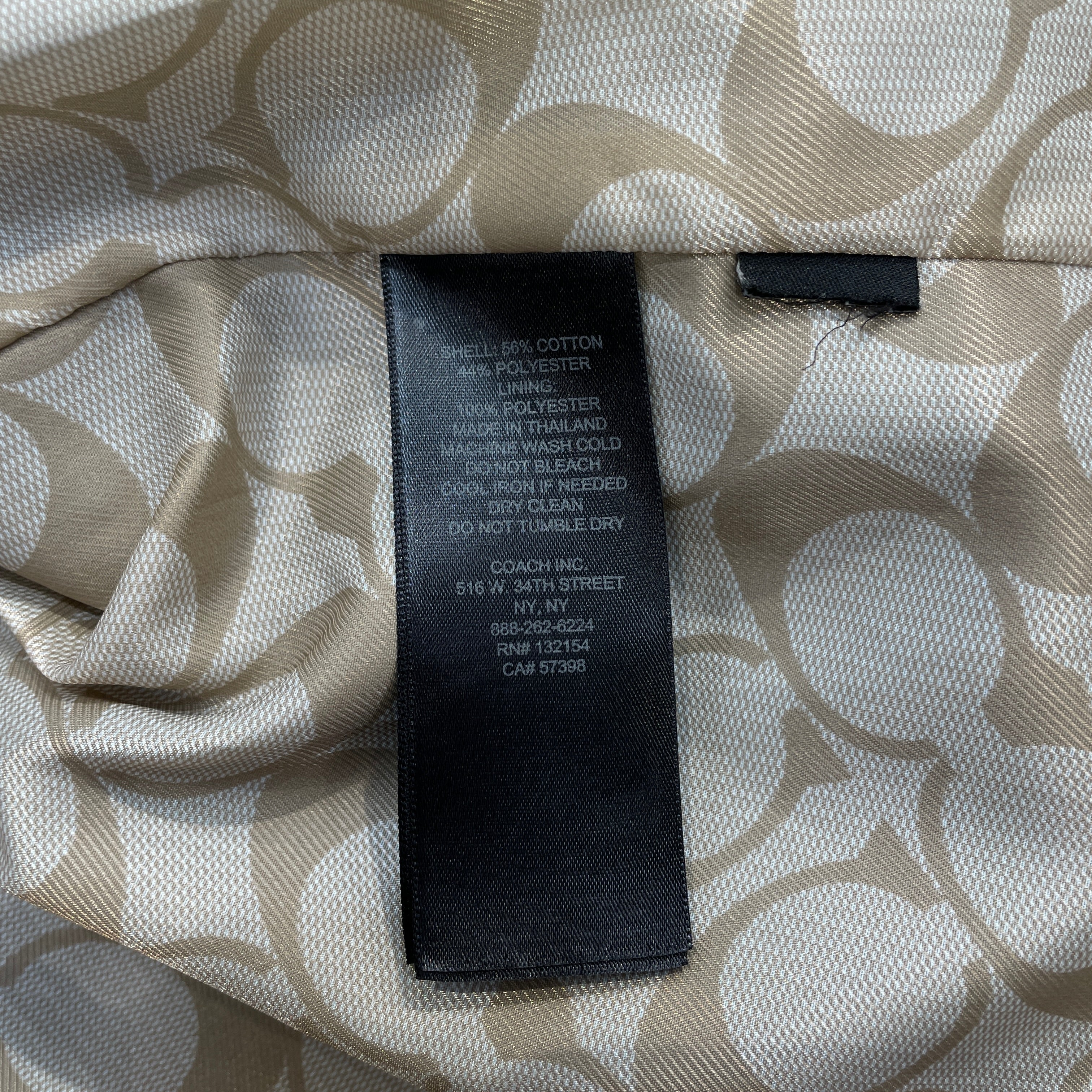 COACH/Trench Coat/S/Cotton/MLT/Double Breasted/Color Block Trench Coat view 4