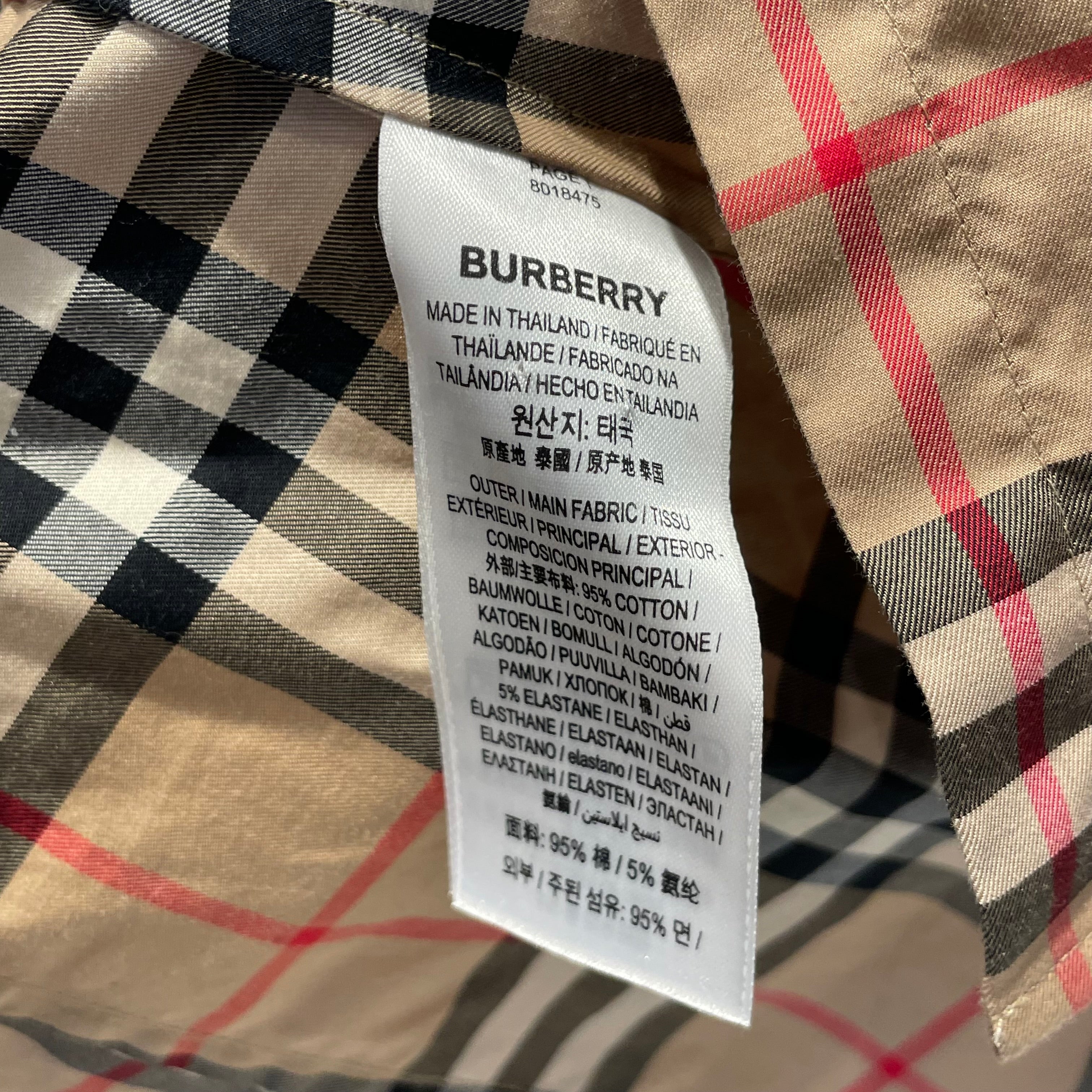 BURBERRY LONDON/LS Shirt/Plaid/Cotton/BRW/Burberry  Vintage Check Shirt view 4