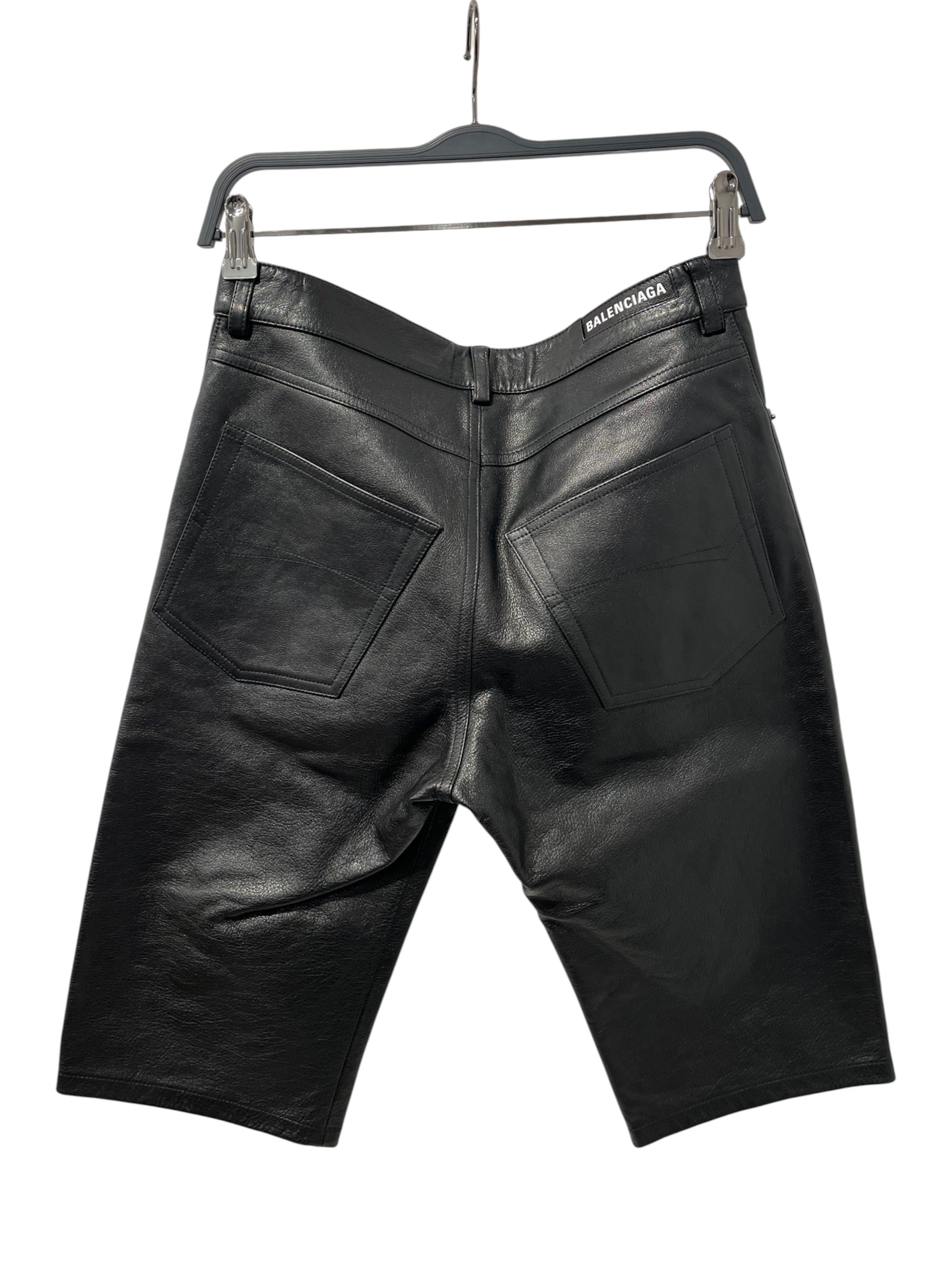 BALENCIAGA/Shorts/44/Leather/BLK/JP57 2023 00019 NWT view 2