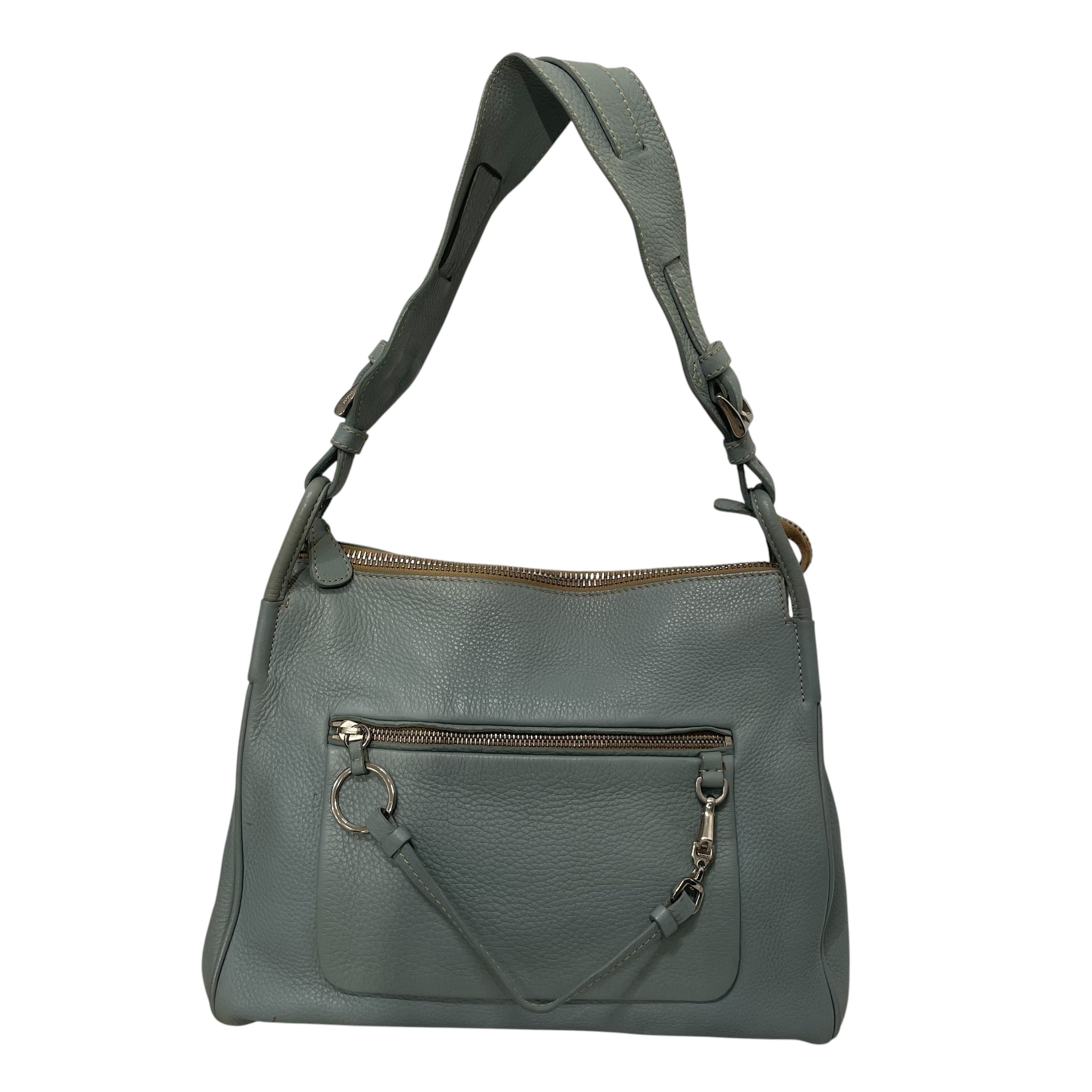 PRADA/Hand Bag/Leather/BLU/vitello diano view 1