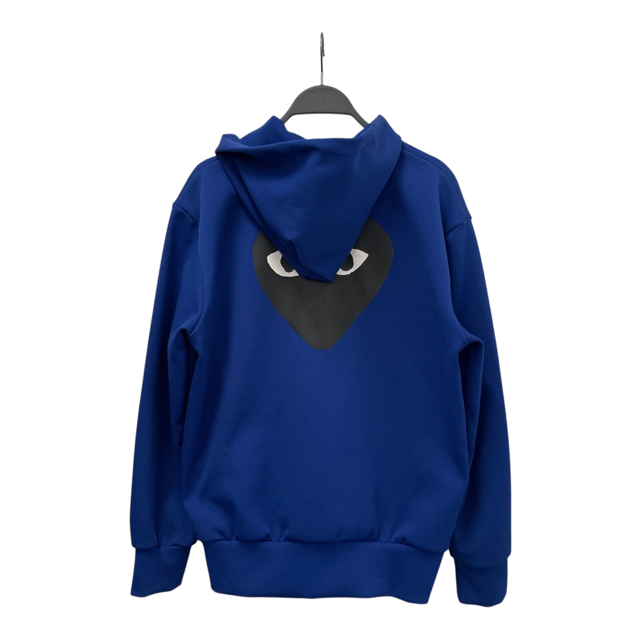 PLAY COMME des GARCONS/Zip Up Hoodie/M/Polyester/BLU/BLCKHEART view 2