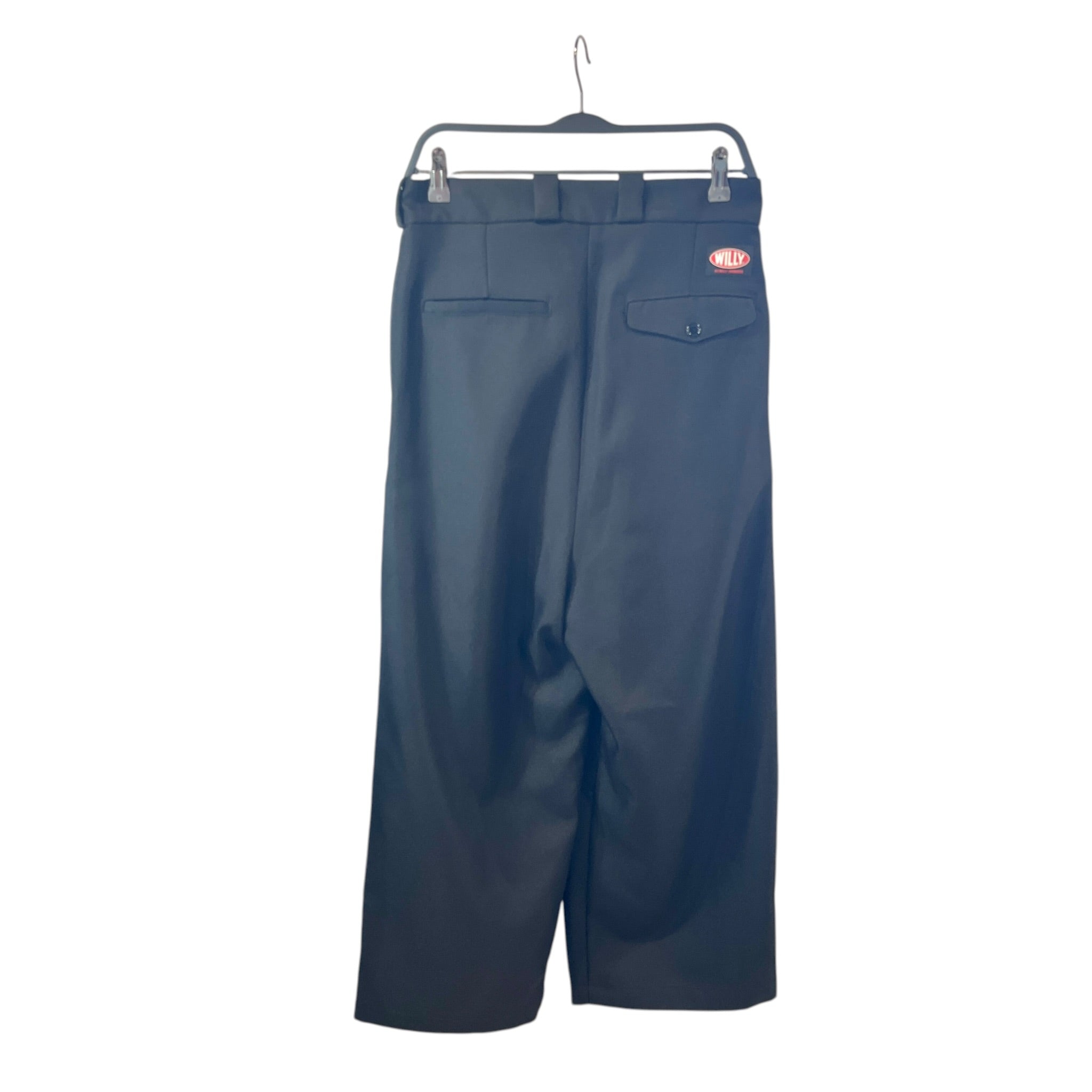 WILLY CHAVARRIA/Pants/M/Polyester/BLK/WIDE LEG/HIGH WAIST view 2