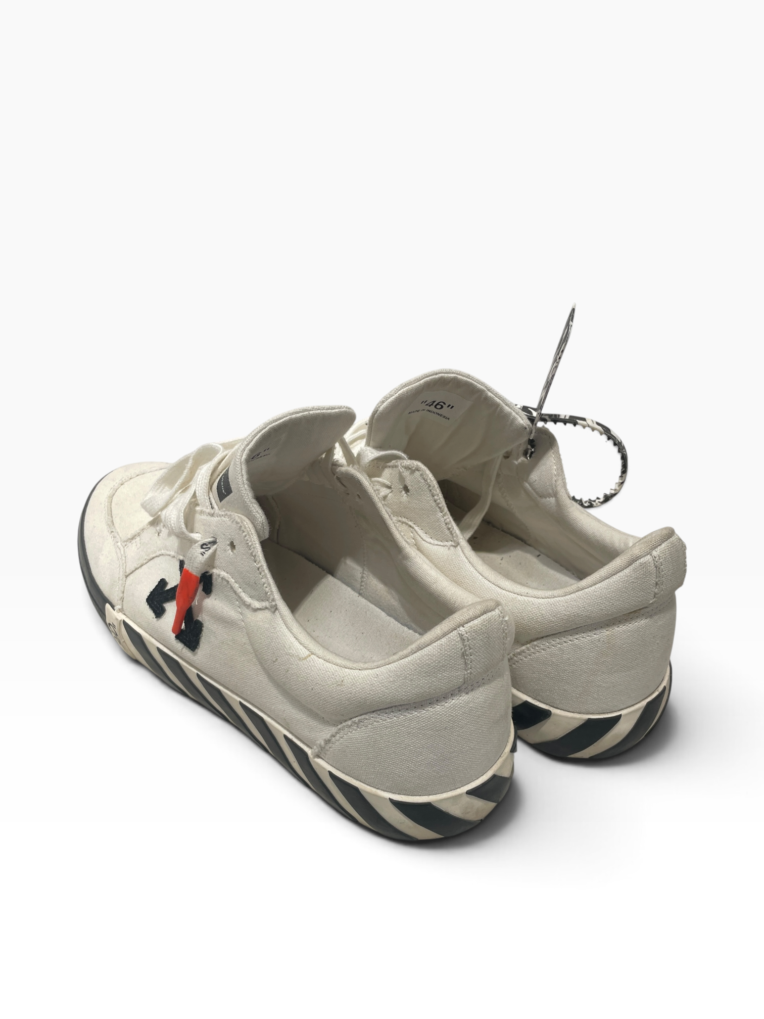 OFF-WHITE/Low-Sneakers/US 13/Cotton/WHT/LOW VULC view 2