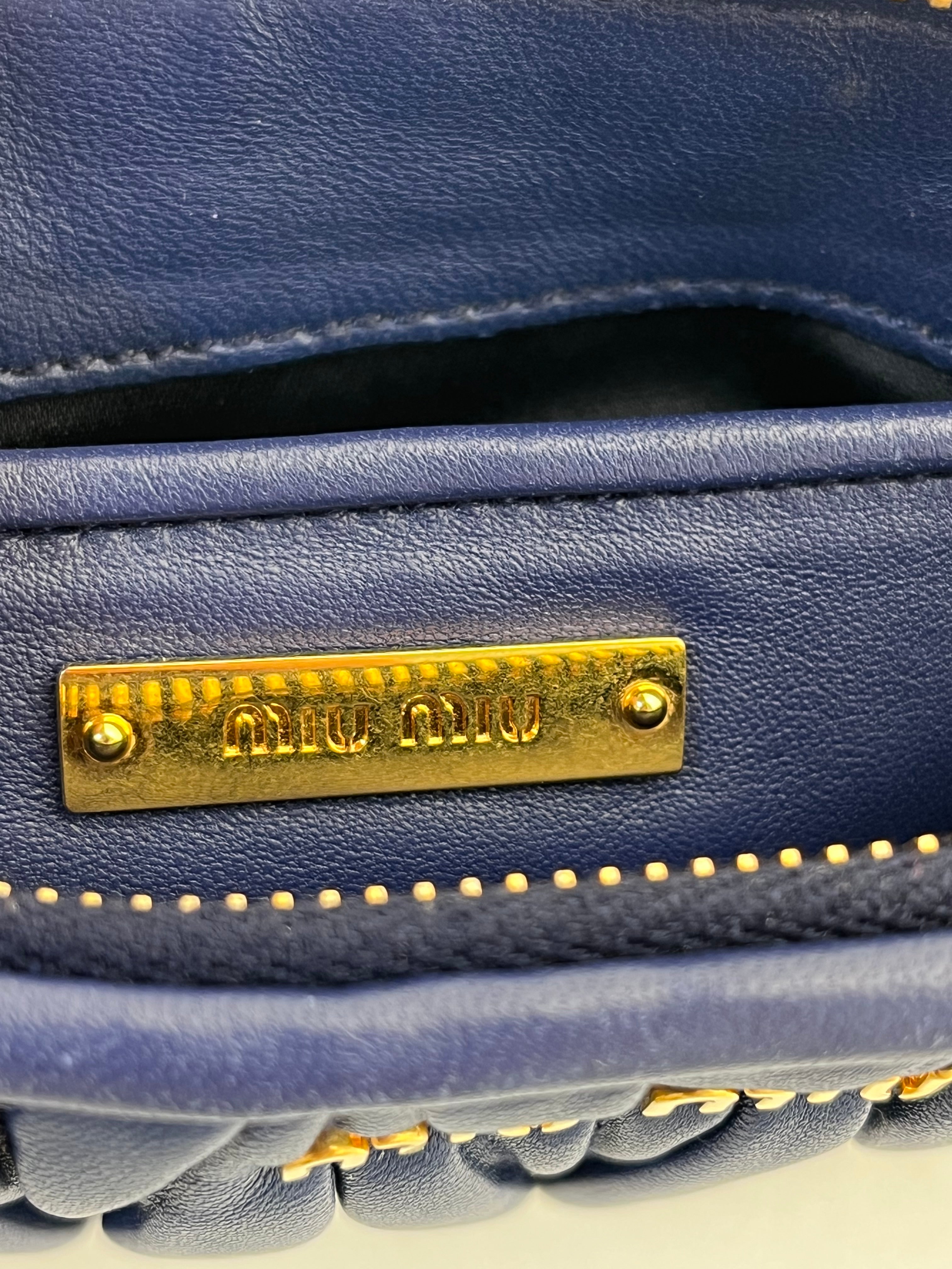 MIU MIU/Bag/Stripe/Leather/IDG/QUILTED MATELASSE view 7