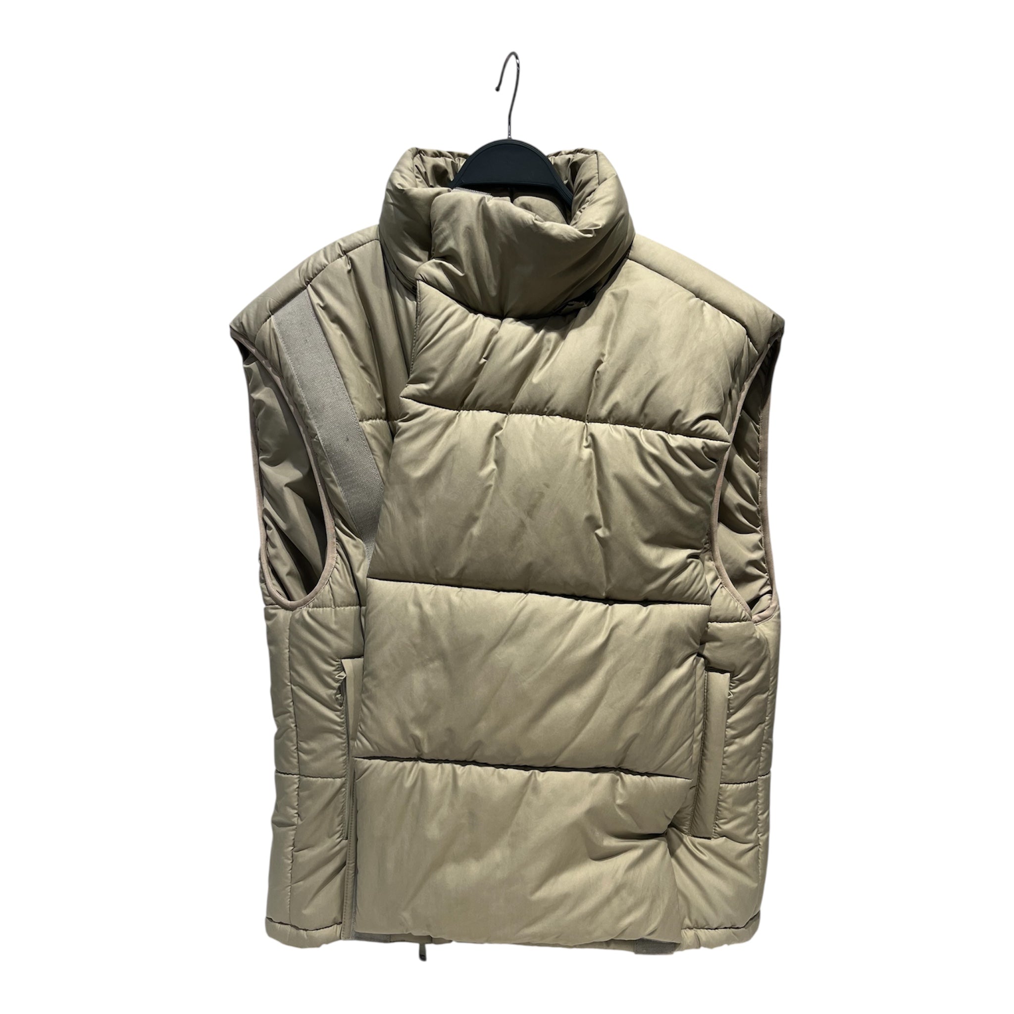 Y/PROJECT/Puffer Vest/M/Polyester/KHK/VELCRO PUFFER VEST (SAND) view 1