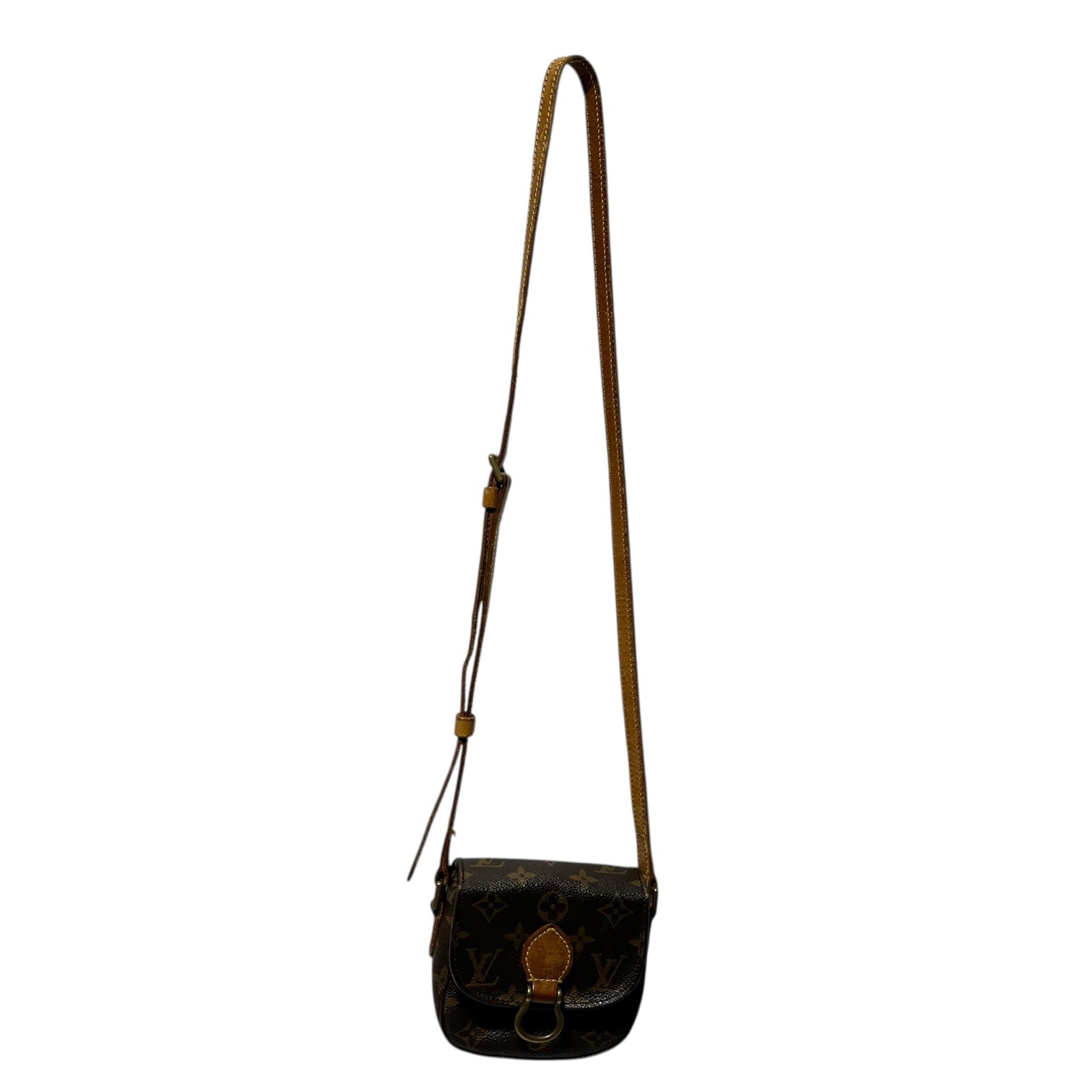 LOUIS VUITTON/Cross Body Bag/Monogram/Leather/BRW/VINTAGE POUCH view 1