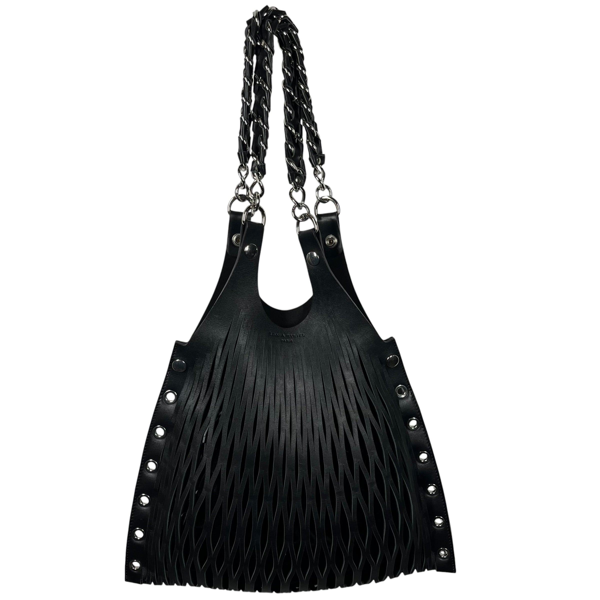 SONIA RYKIEL/Hand Bag/Leather/BLK/LE BATARD LASER CUT view 1