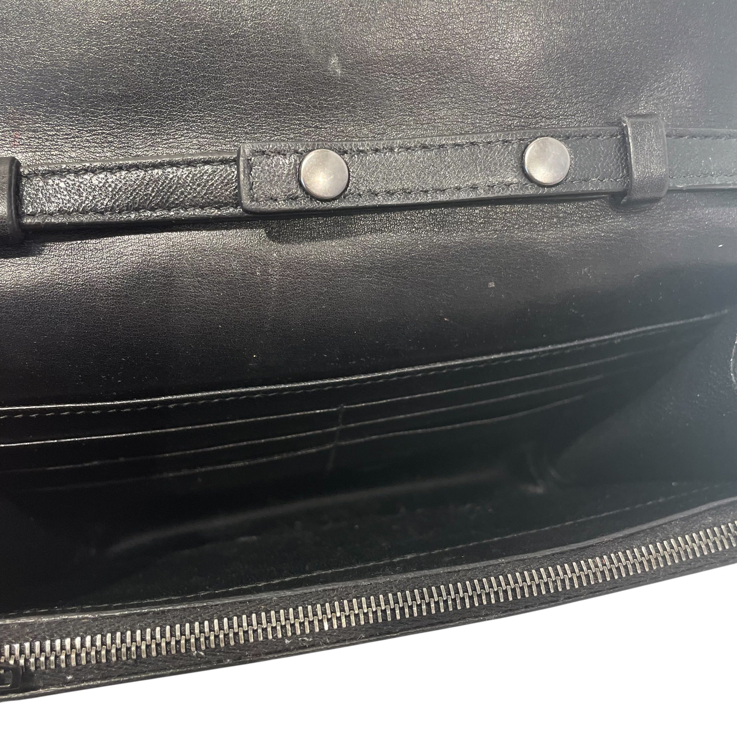 BALENCIAGA/Cross Body Bag/Leather/BLK/BALENCIAGA B LOGO CROSSBODY view 4