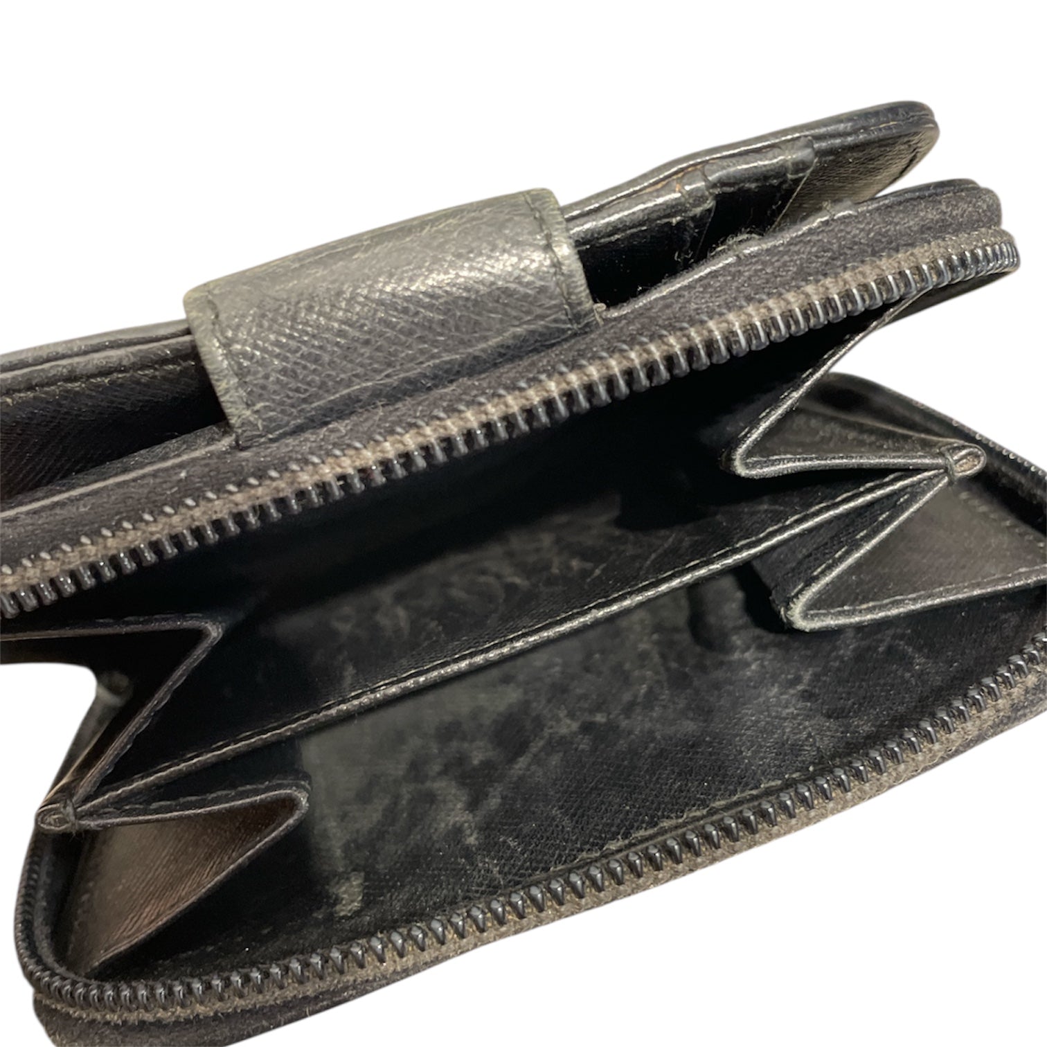 PRADA/Wallet/BLK/SAFFIANO COMPACT WALLET view 4