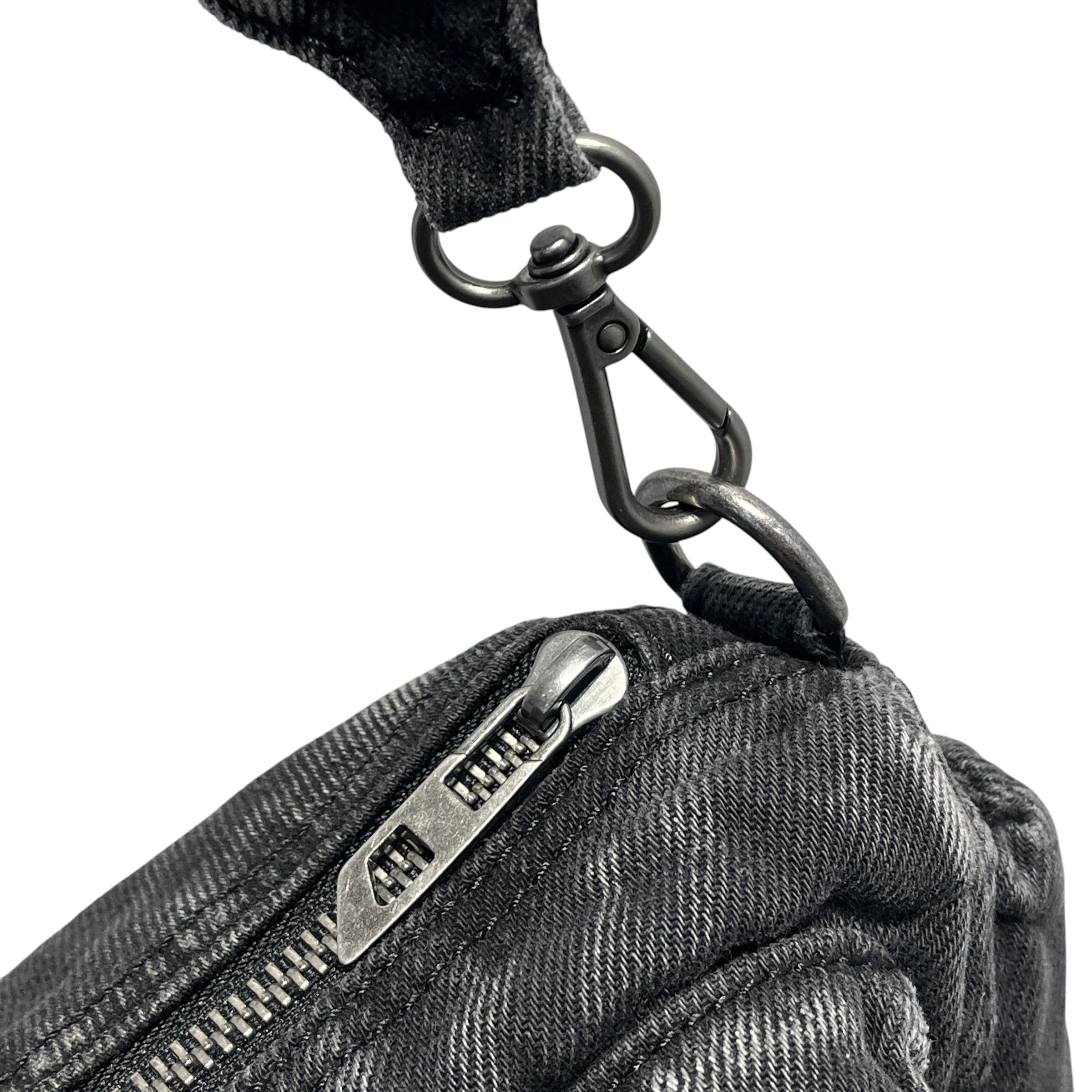DIESEL/Bag/Denim/BLK/diesel multi pocket denim bag view 12