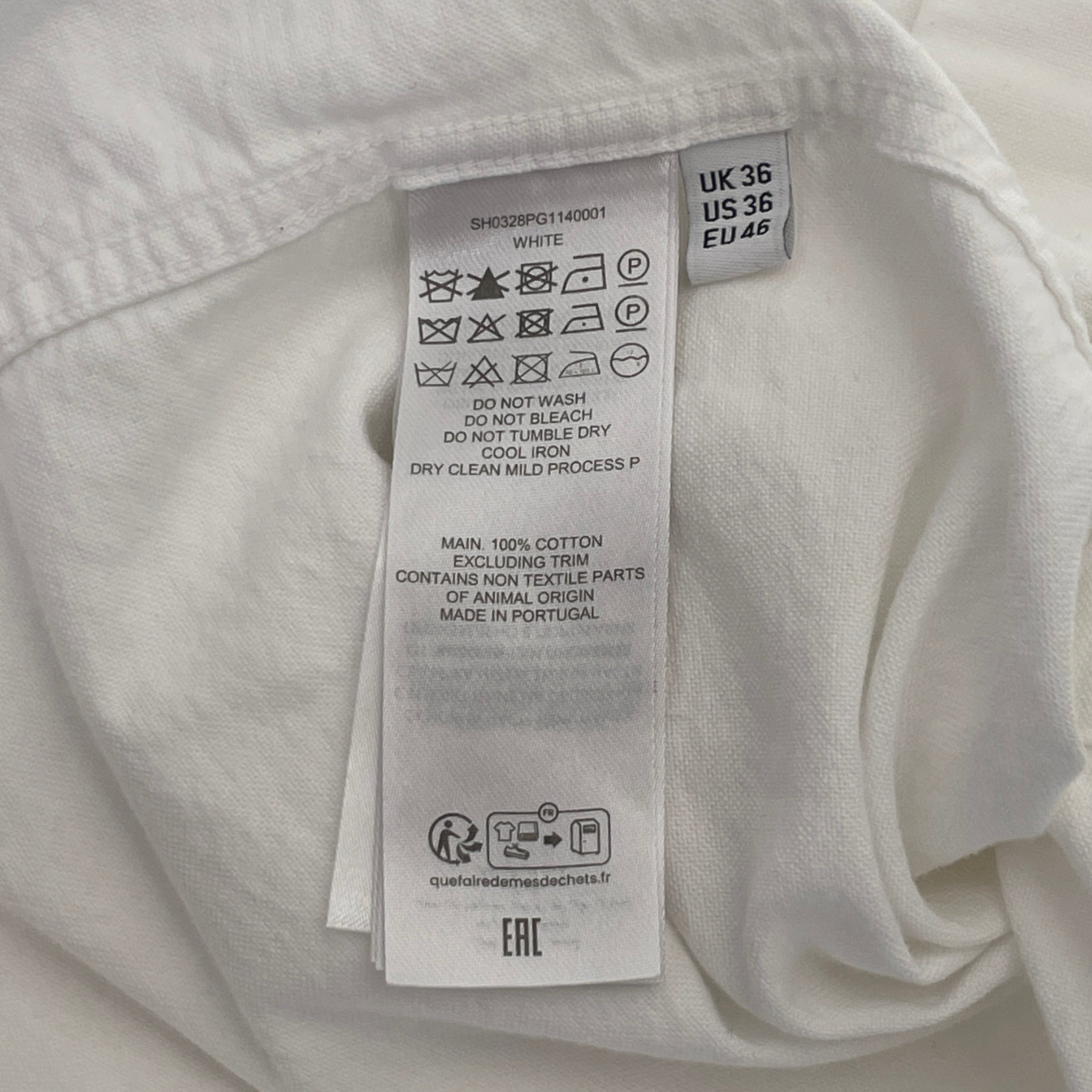 JW ANDERSON(J.W.ANDERSON)/Polo Shirt/M/Cotton/WHT/WHITE ON WHITE LOGO view 4