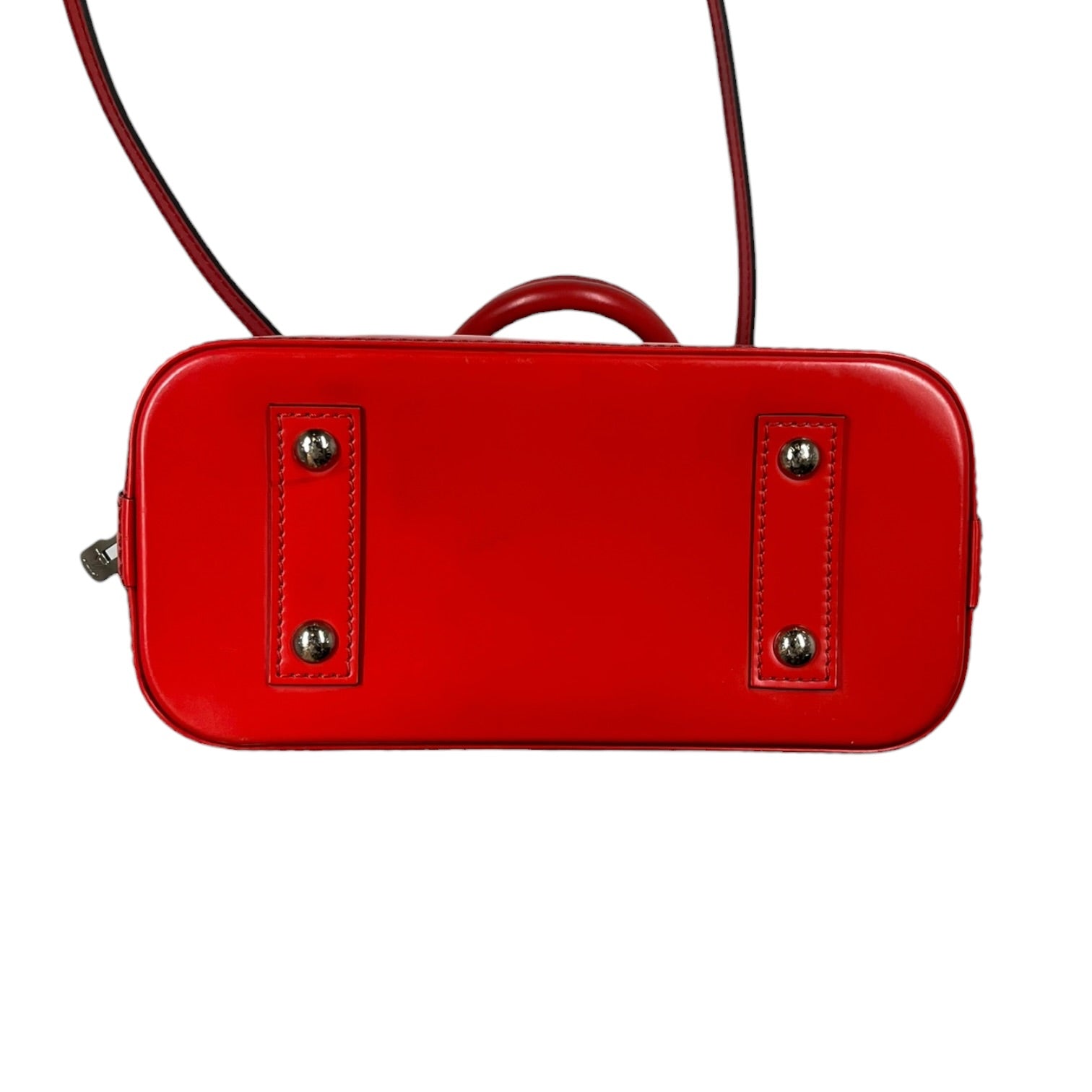 LOUIS VUITTON/Hand Bag/Leather/RED/ALMA HAND BAG view 4