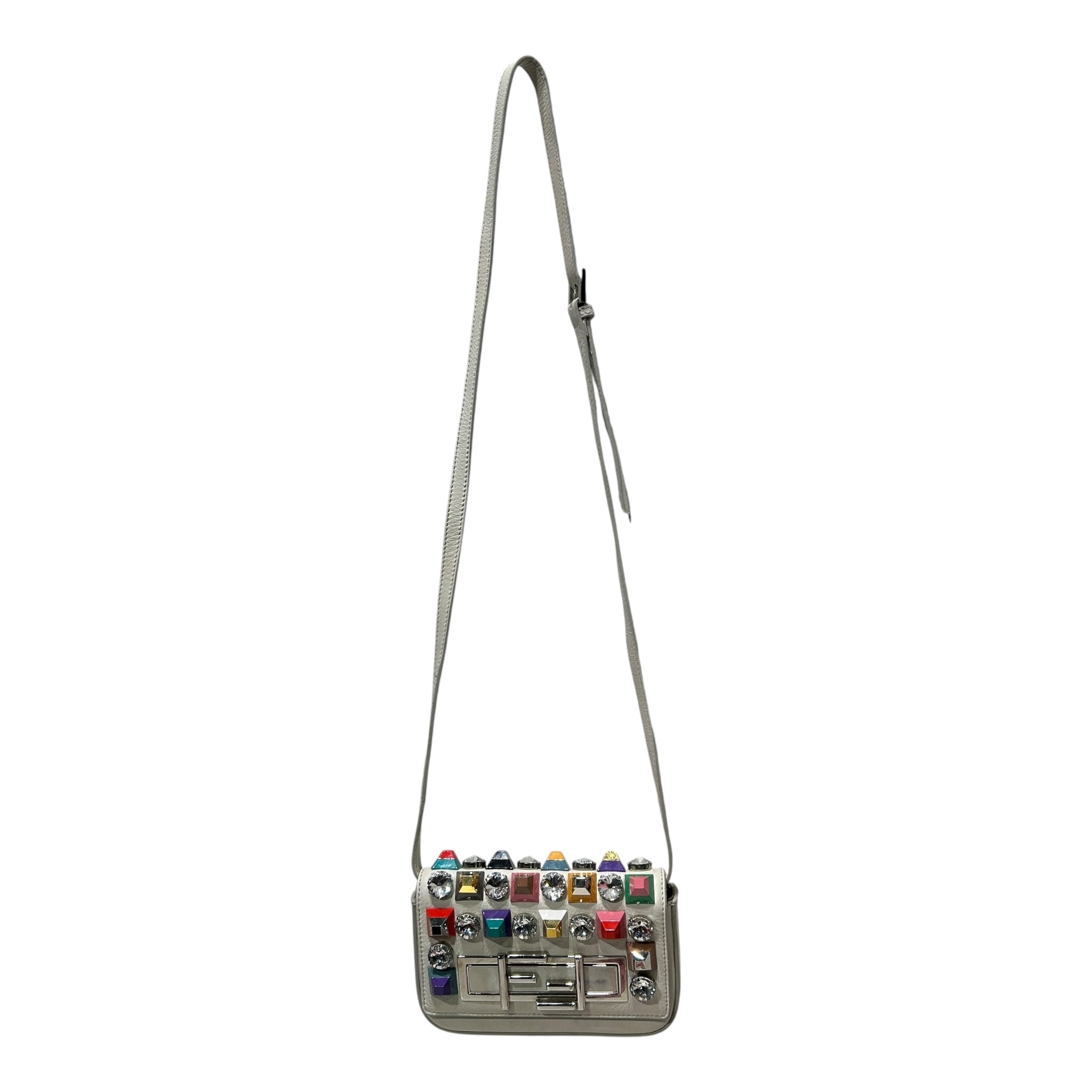 FENDI/Bag/WHT/RAINBOW GEMSTONE DETAILS view 1