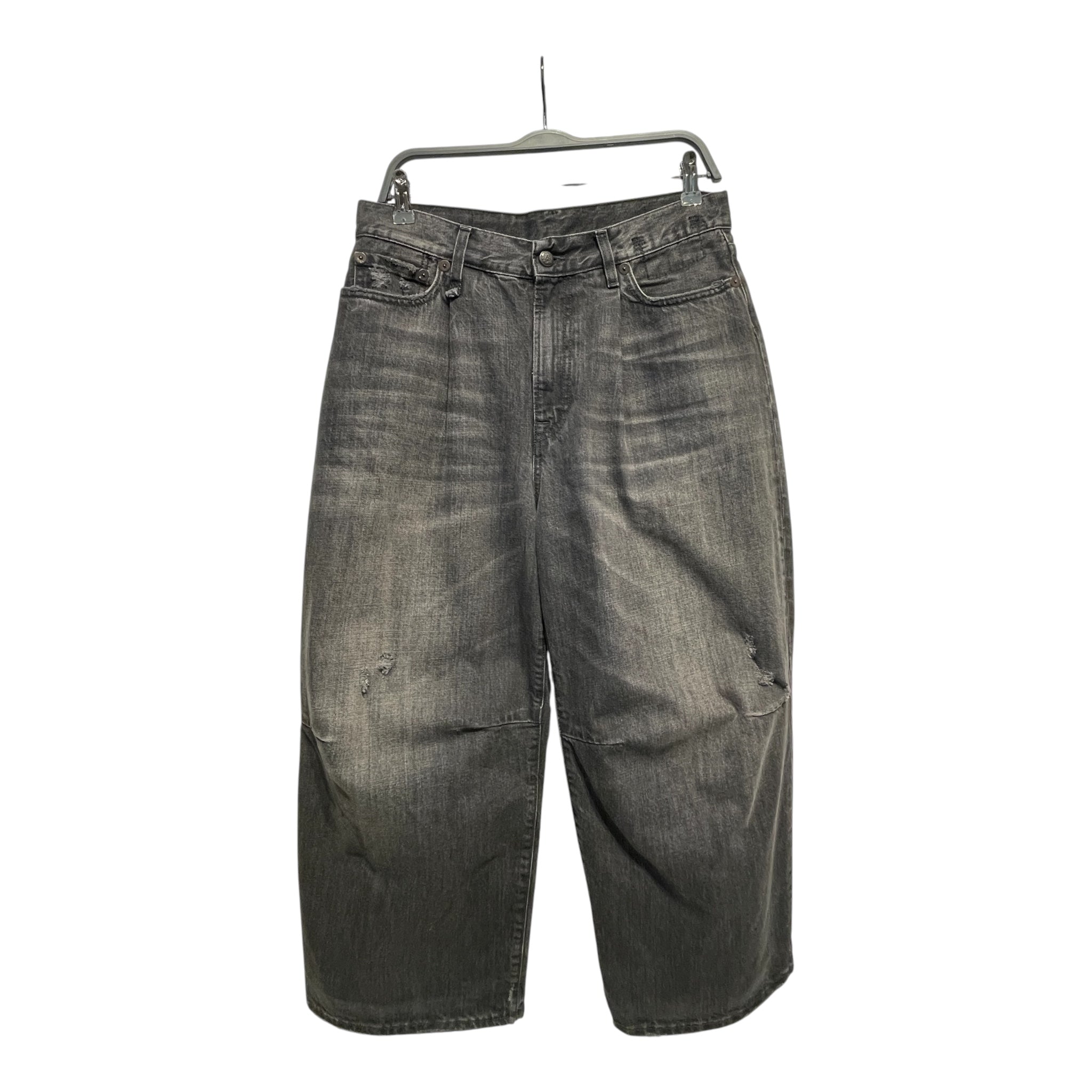 R13/Straight Pants/14/Denim/BLK/DISTRESSED POCKETS view 1