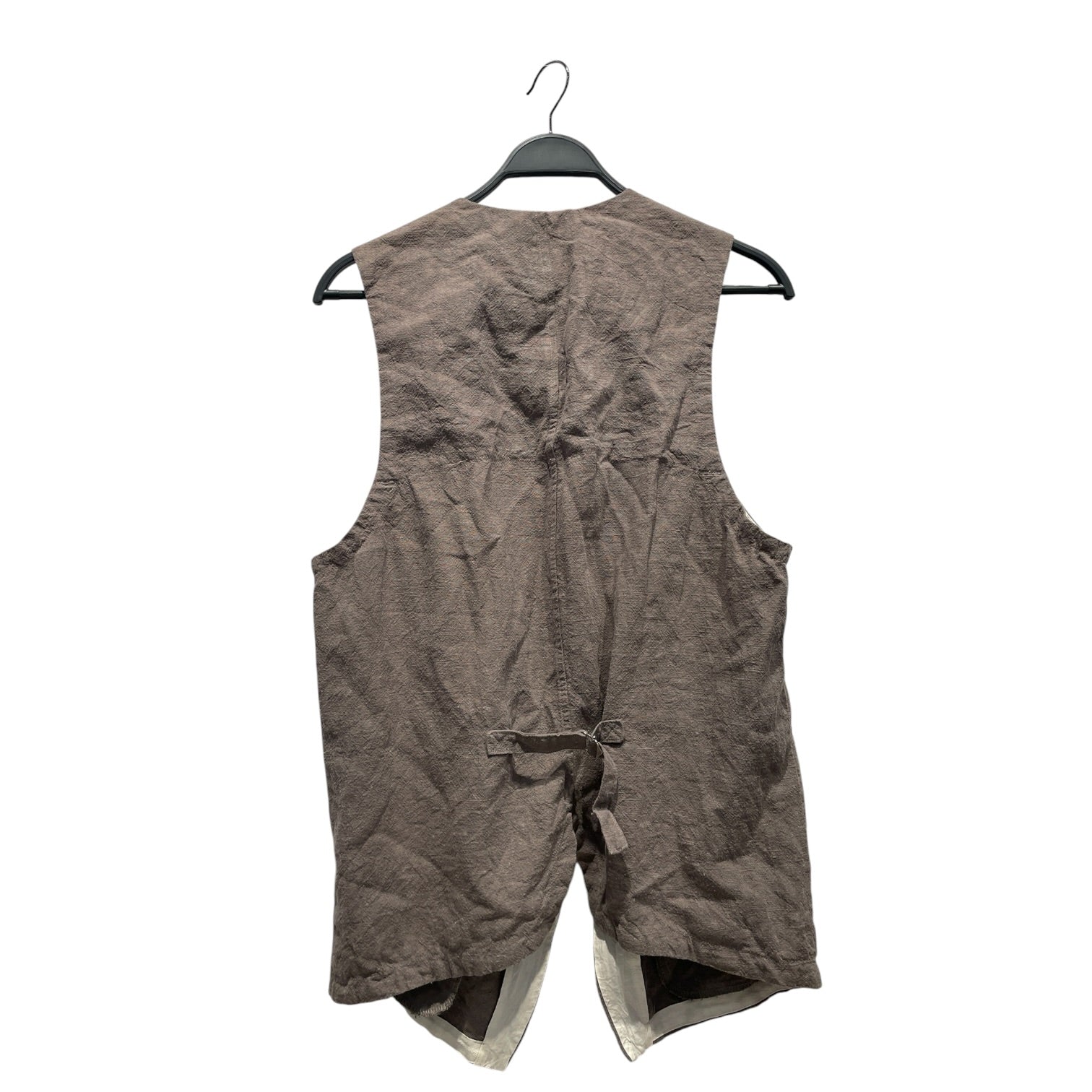 SYNGMAN CUCALA/Vest/L/Cotton/GRY/ASYMETRICAL VEST view 2