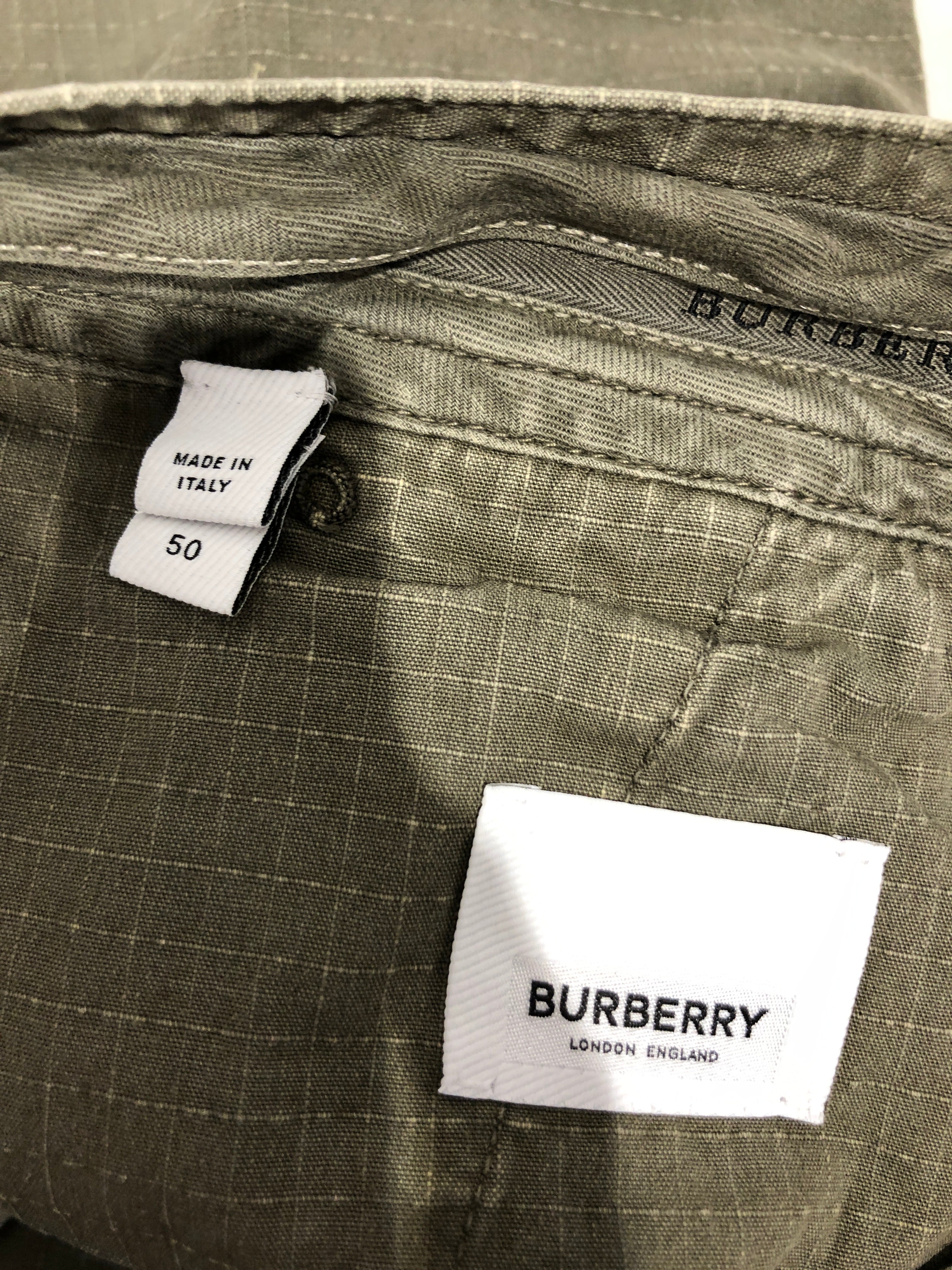 BURBERRY LONDON/Cargo Pants/50/Cotton/GRN/RIPSTOP CARGOS view 4