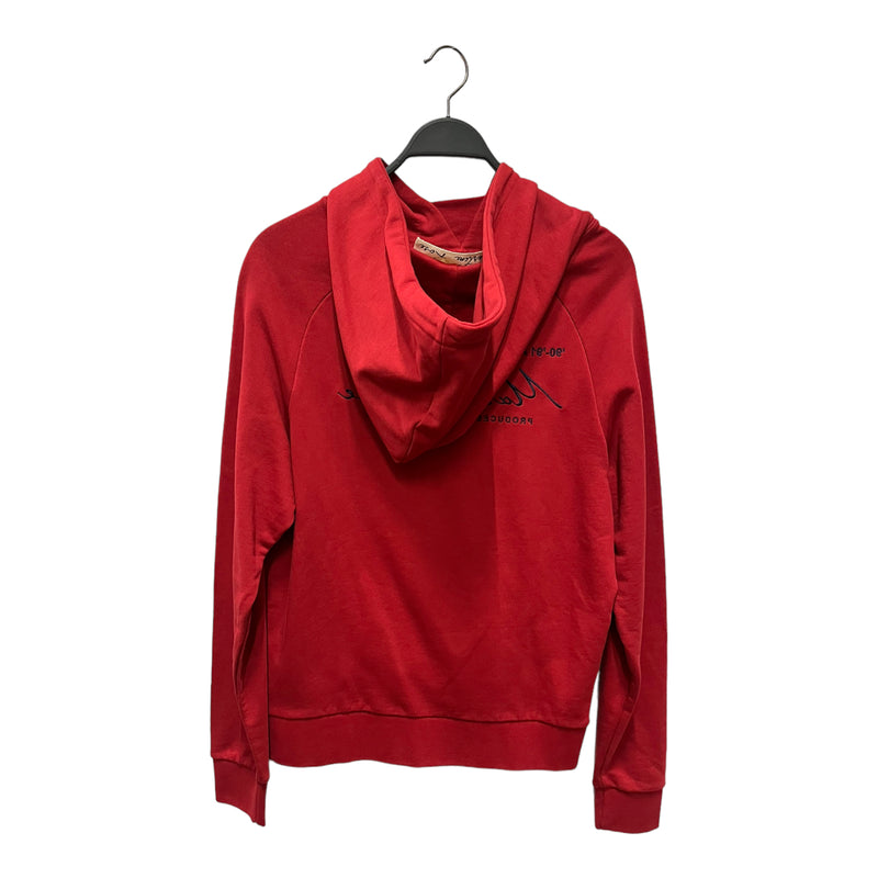 MARTINE ROSE/Hoodie/M/Red/Cotton/