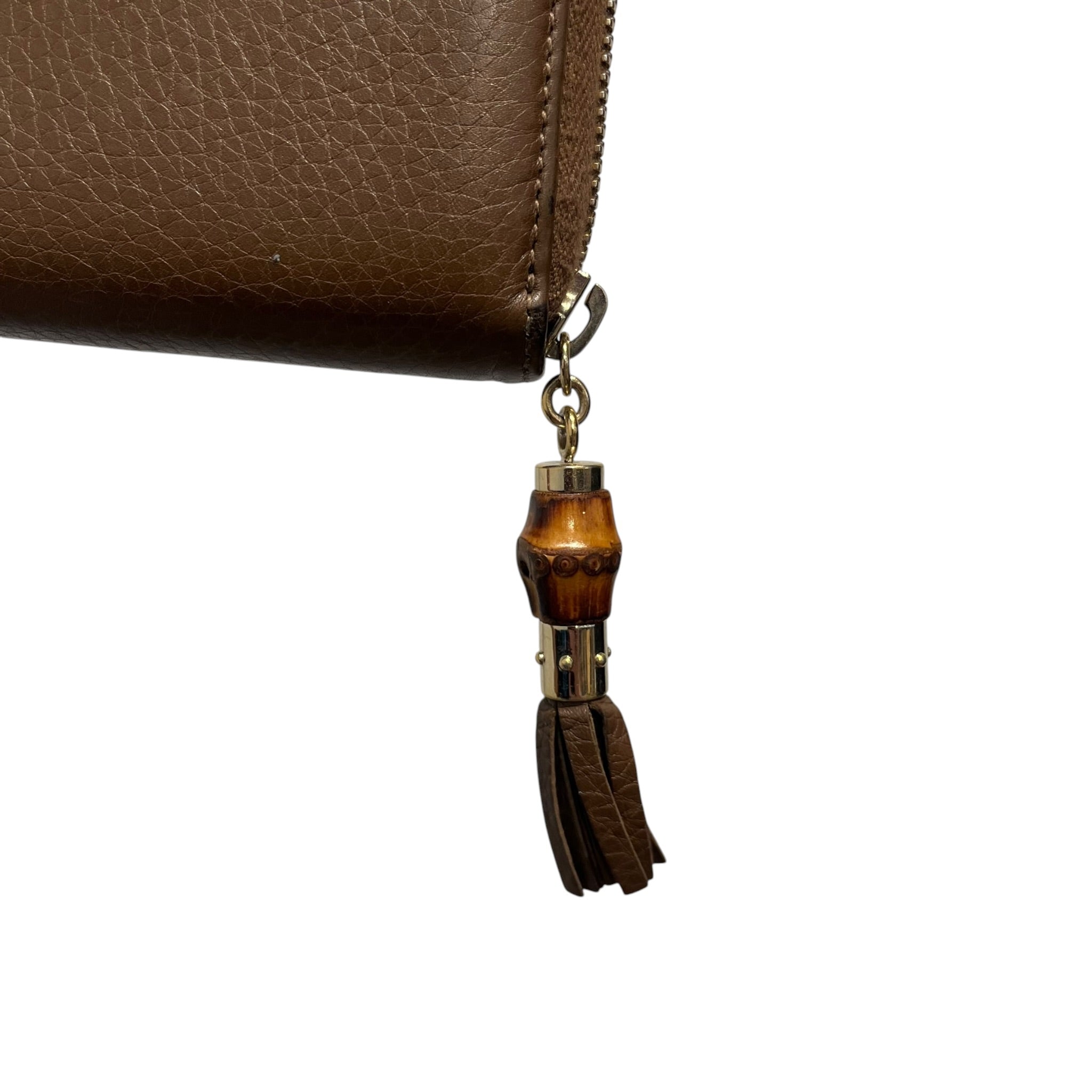 GUCCI/Long Wallet/Leather/BRW/L's/ZIP AROUND BAMBOO TASSEL view 5