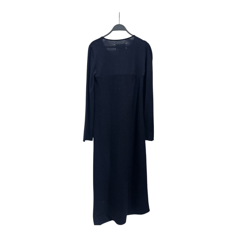 Maison Margiela/LS Dress/1/Wool/BLU/ribbed dress