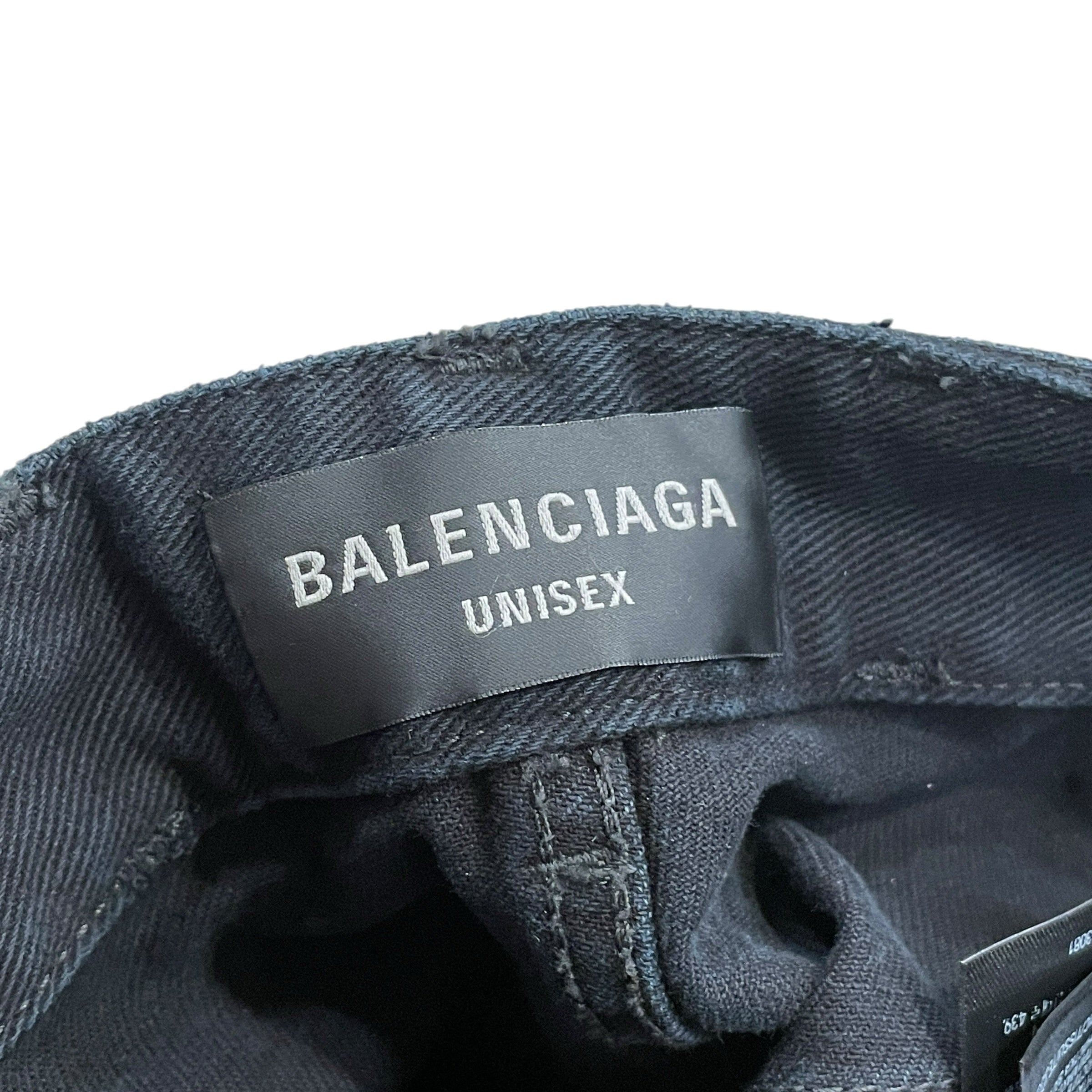 BALENCIAGA/Straight Pants/XS/Denim/BLK/DOUBLE FRONT PANEL view 7