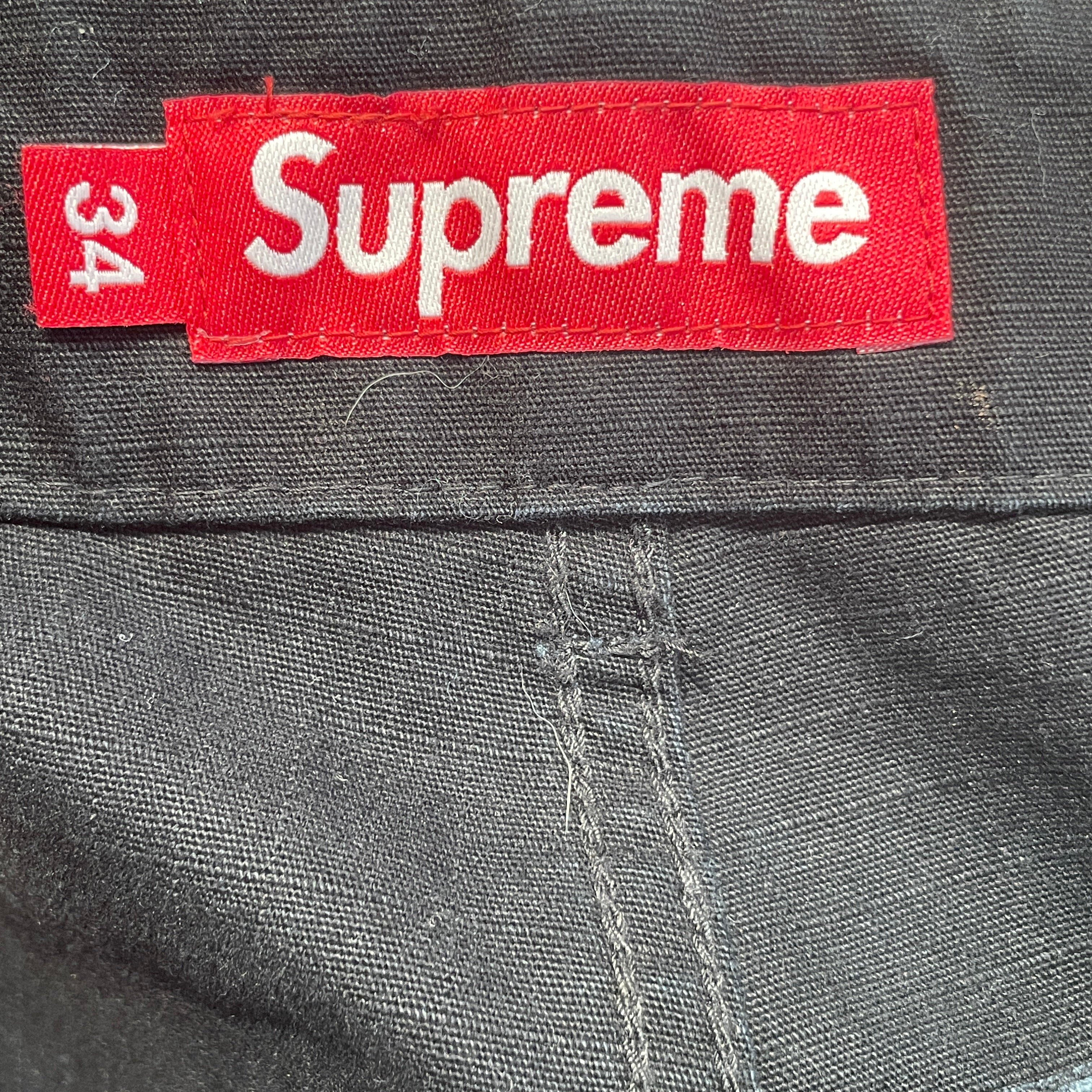 Supreme/Straight Pants/34/Cotton/BLK/CARGO view 3