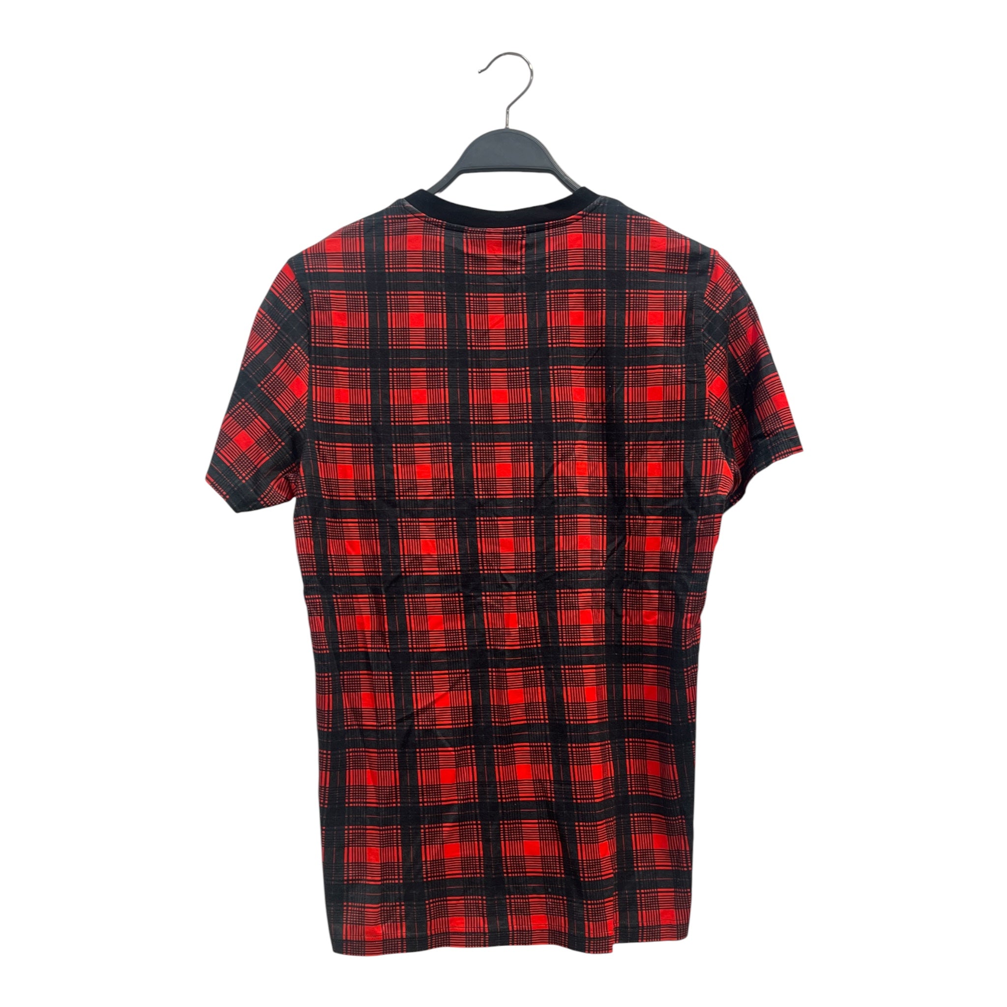 GIVENCHY/T-Shirt/M/BLK/Plaid/red black with dobermans dogs view 2