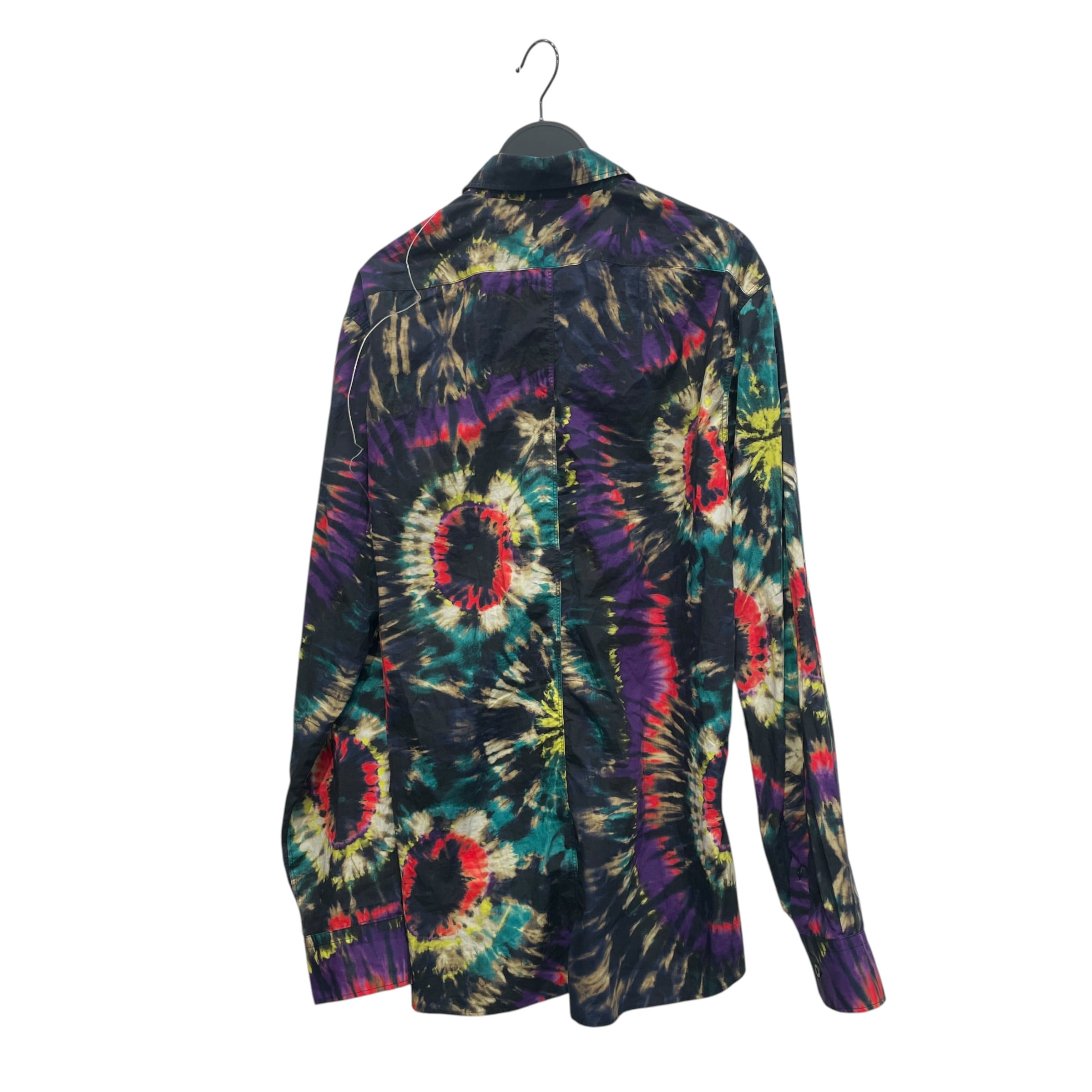 DRIES VAN NOTEN/LS Shirt/Cotton/MLT/TIE DYE GRN PPL YLW RED view 2