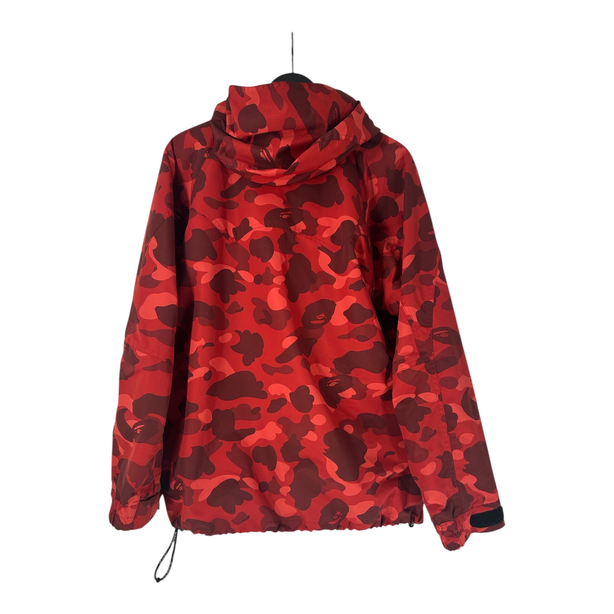 A BATHING APE/Windbreaker/XL/Nylon/RED/All Over Print/SNOWBOARDING CAMO LGO STCH view 2