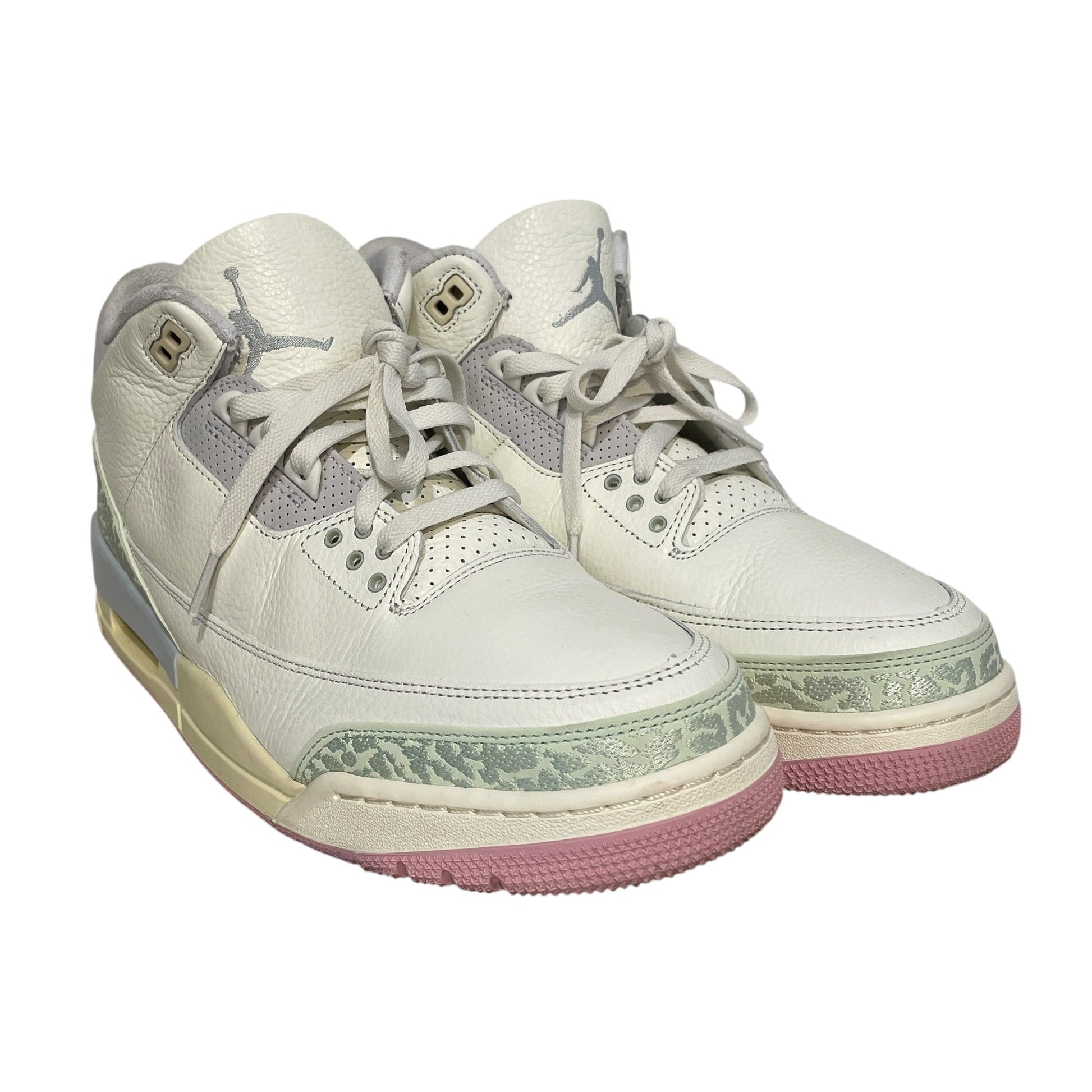 JORDAN BRAND/Hi-Sneakers/US 12/Border/Leather/WHT/Air Jordan 3 Retro Spring view 1