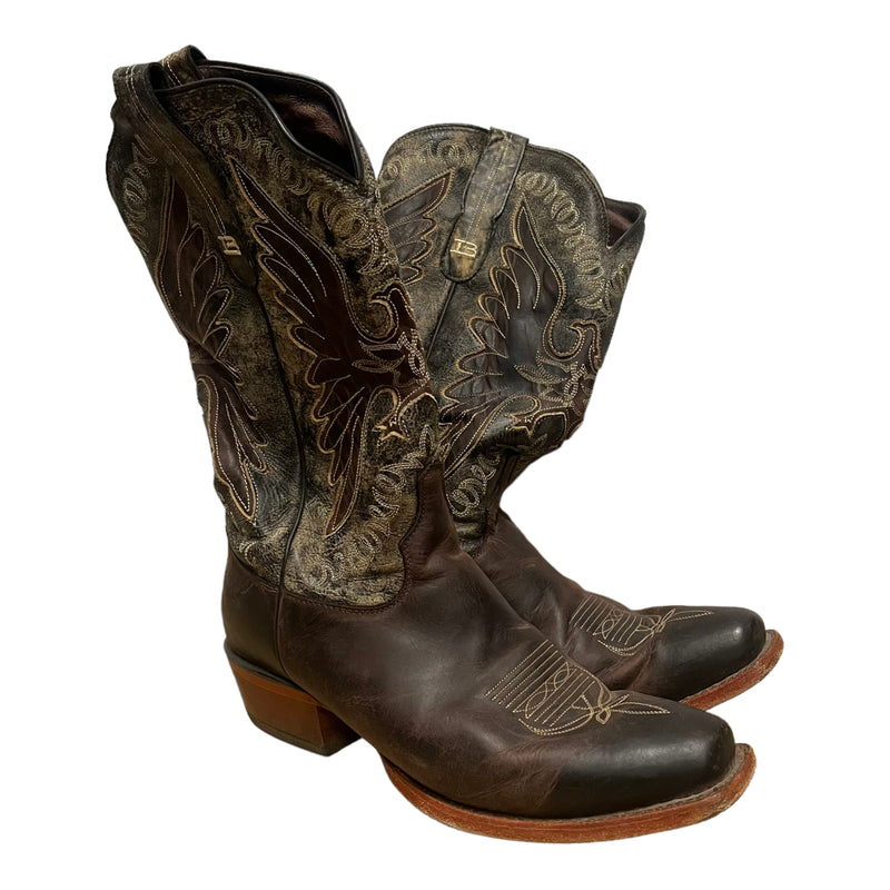TONY LAMA/Western Boots/US 8.5/Leather/BRW/