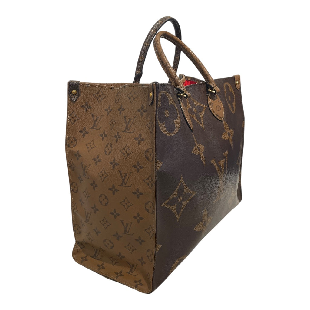 LOUIS VUITTON/Tote Bag/All Over Print/Leather/BRW/MONOGRAM REVERSE ONTHEGO view 3