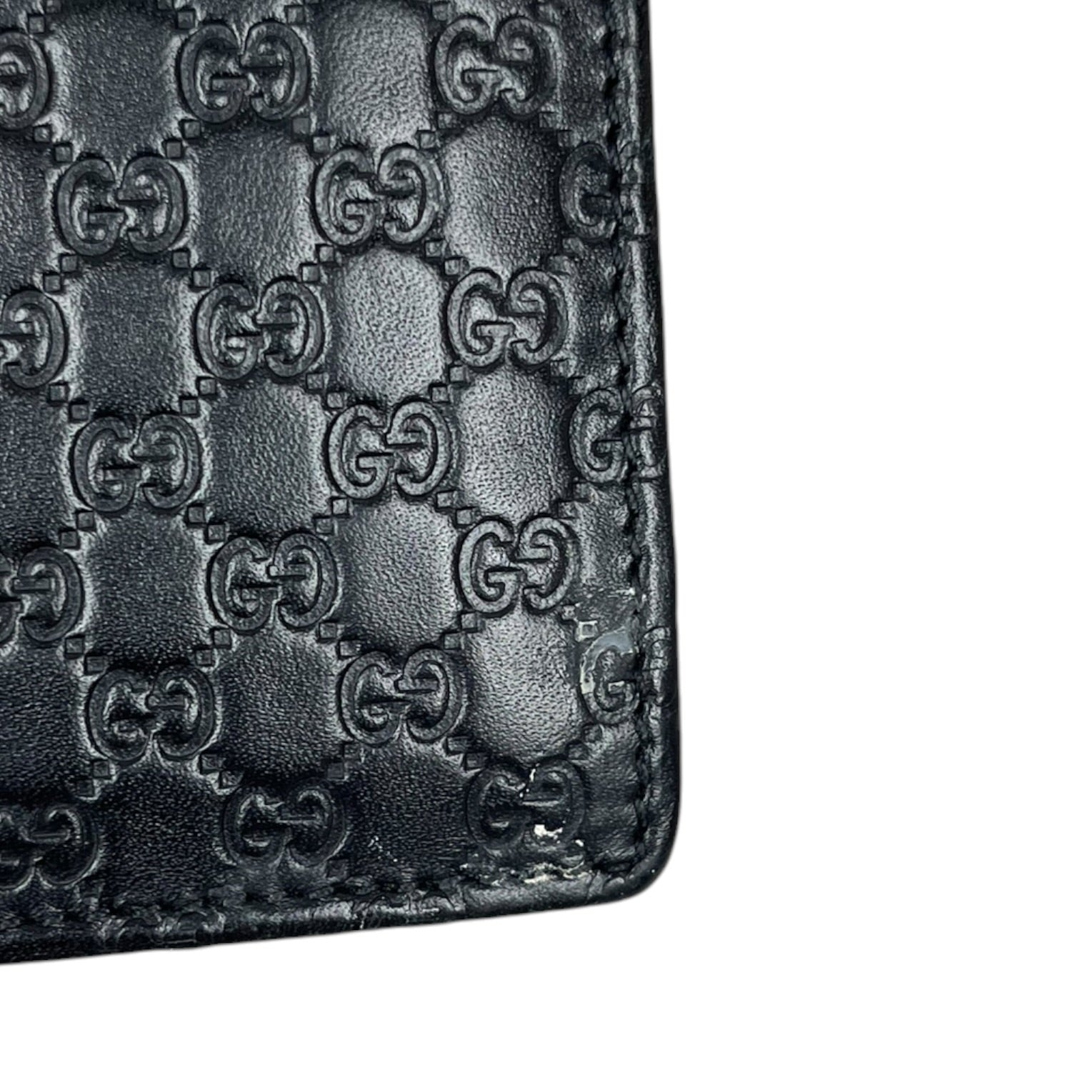 GUCCI/Cross Body Bag/Monogram/Leather/BLK/466507 525040 view 6