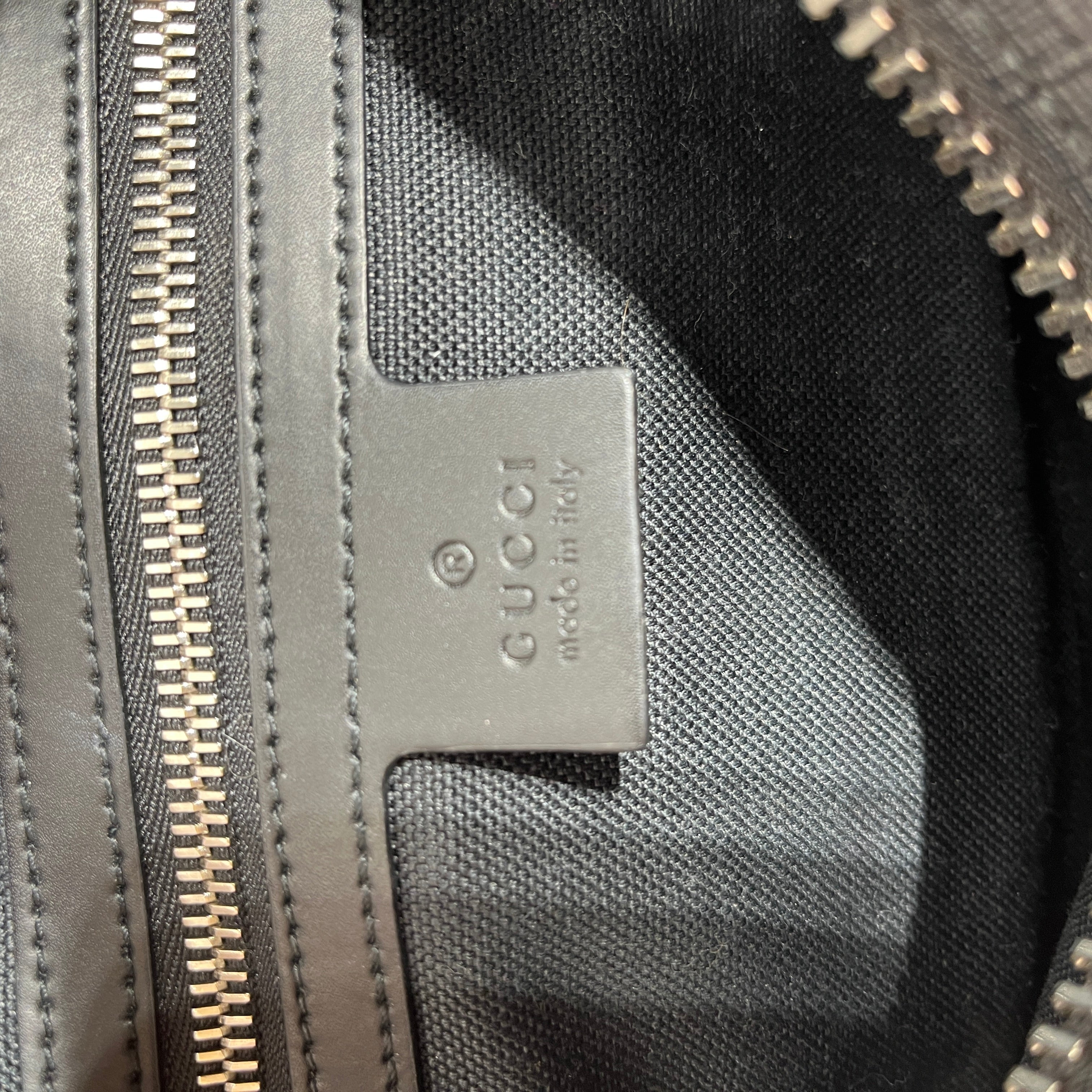 GUCCI/Fanny Pack/Monogram/Leather/BLK/SUPREME MONOGRAM BUM BAG view 7