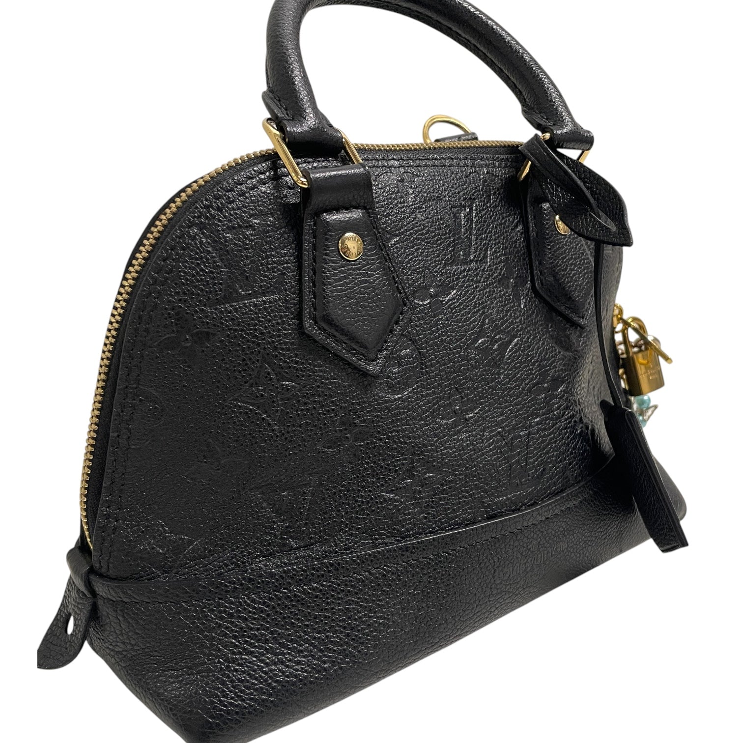 LOUIS VUITTON/Bag/Leather/BLK/gold hardware neo alma bb view 6