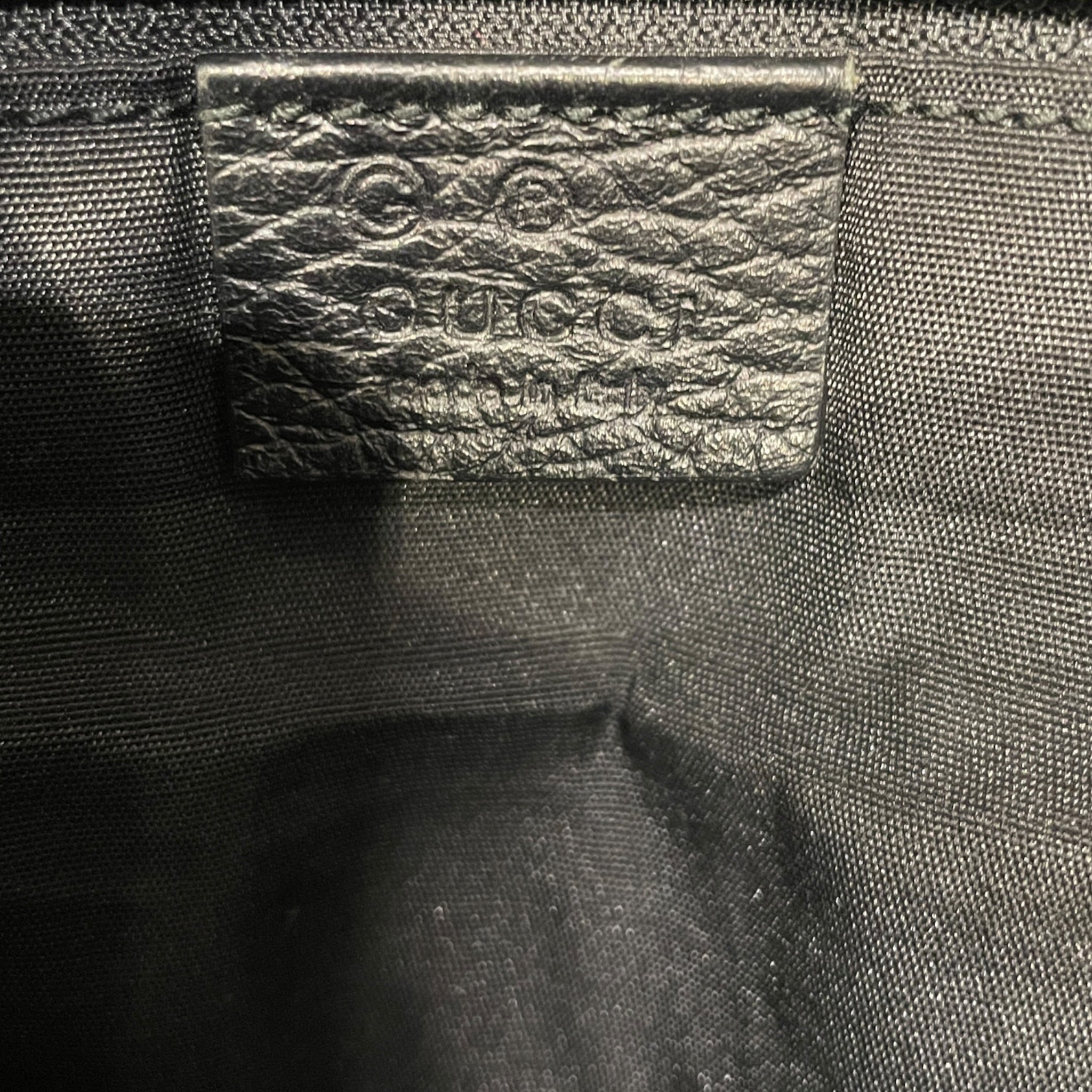GUCCI/Cross Body Bag/Monogram/Cotton/GRY/RUBBER PATCH MESSENGER BAG view 4