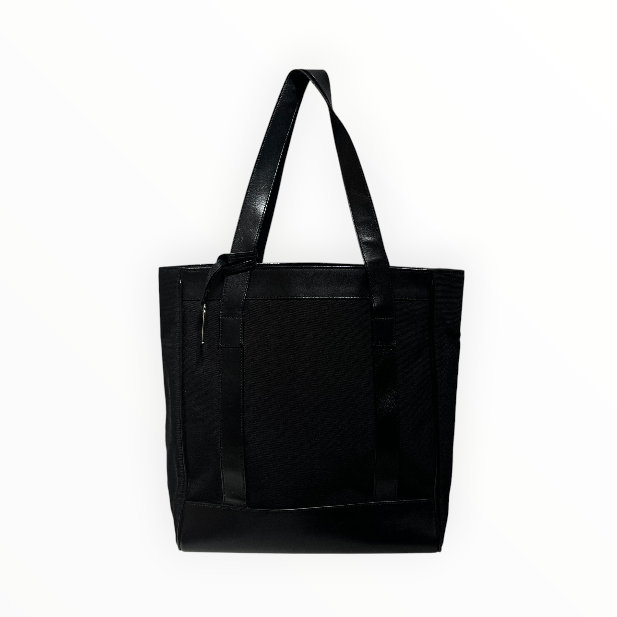 GUCCI/Tote Bag/Cotton/BLK/TOTE W/ SILVER HARDWARE view 1