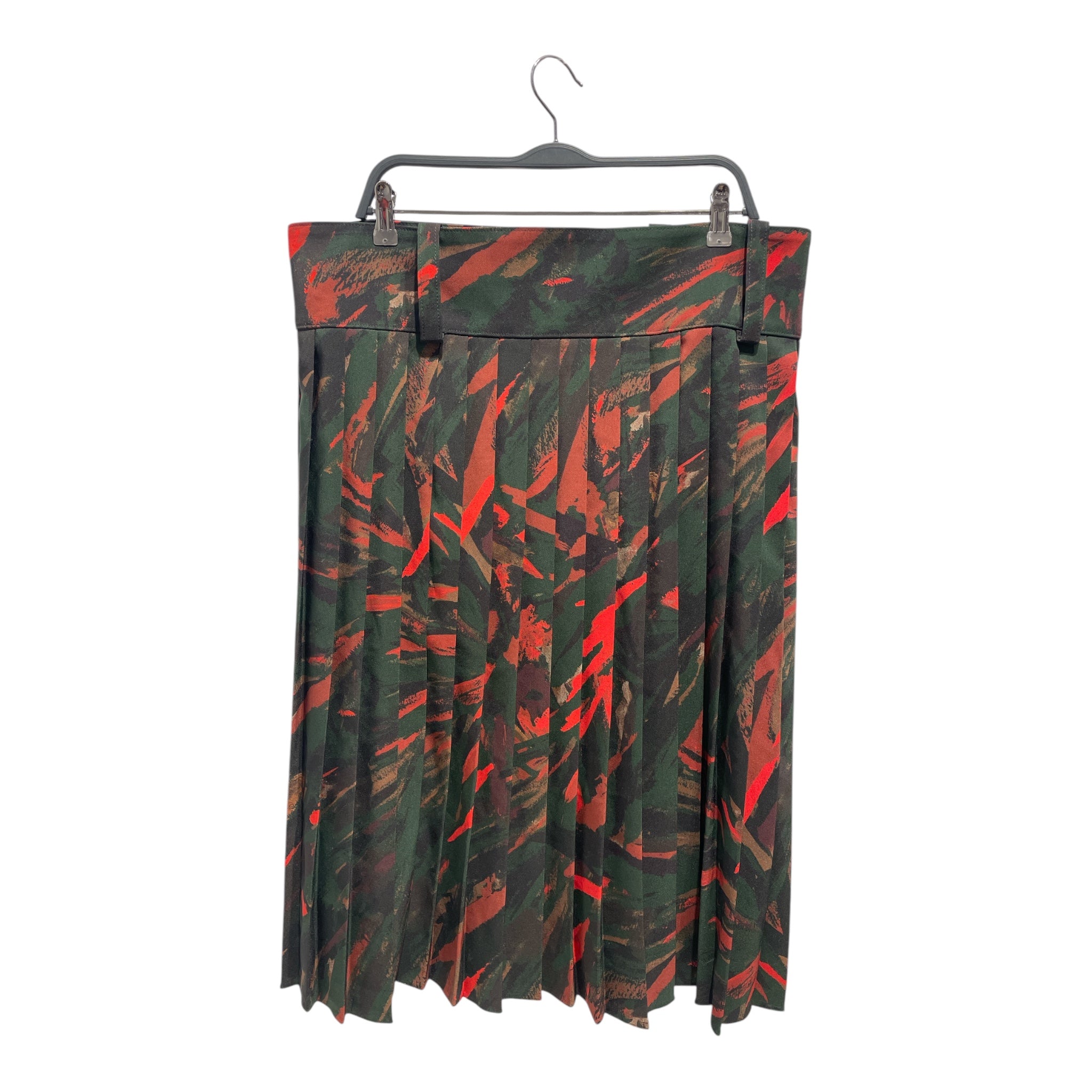 BALENCIAGA/Long Skirt/34/Camouflage/Polyester/MLT/Pleated Camo Skirt AW18 view 1