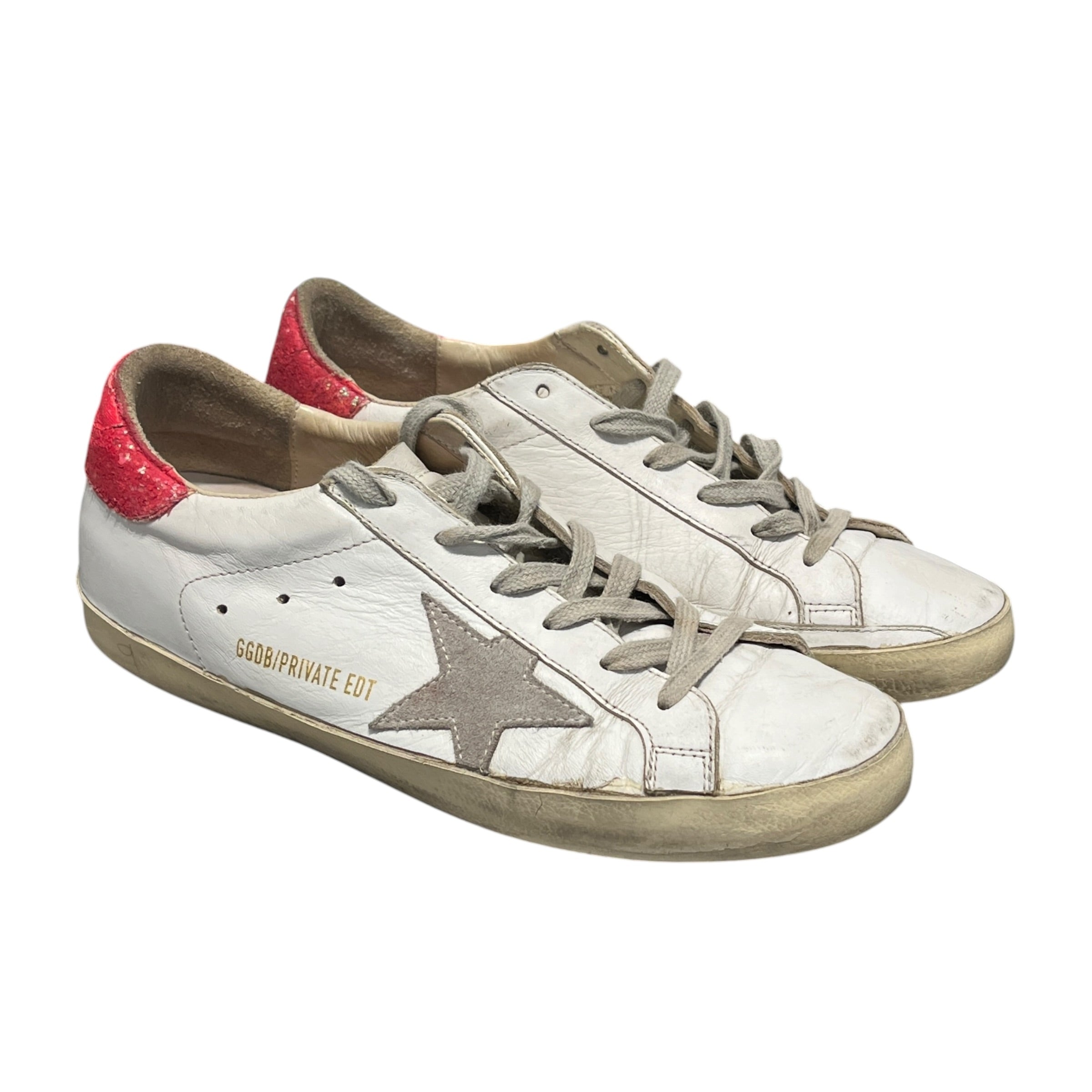 GOLDEN GOOSE/Low-Sneakers/US 6.5/WHT/SUPERSTAR RED view 1