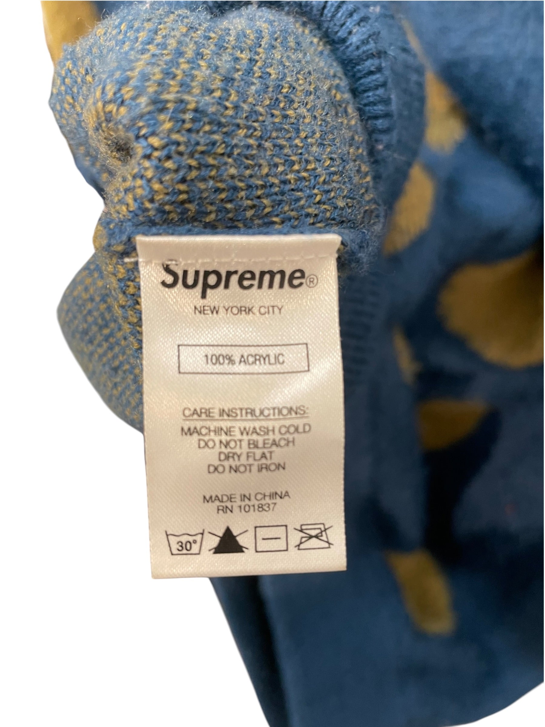 Supreme/Cardigan/M/Polka dot/Acrylic/BLU/polka cardi view 4